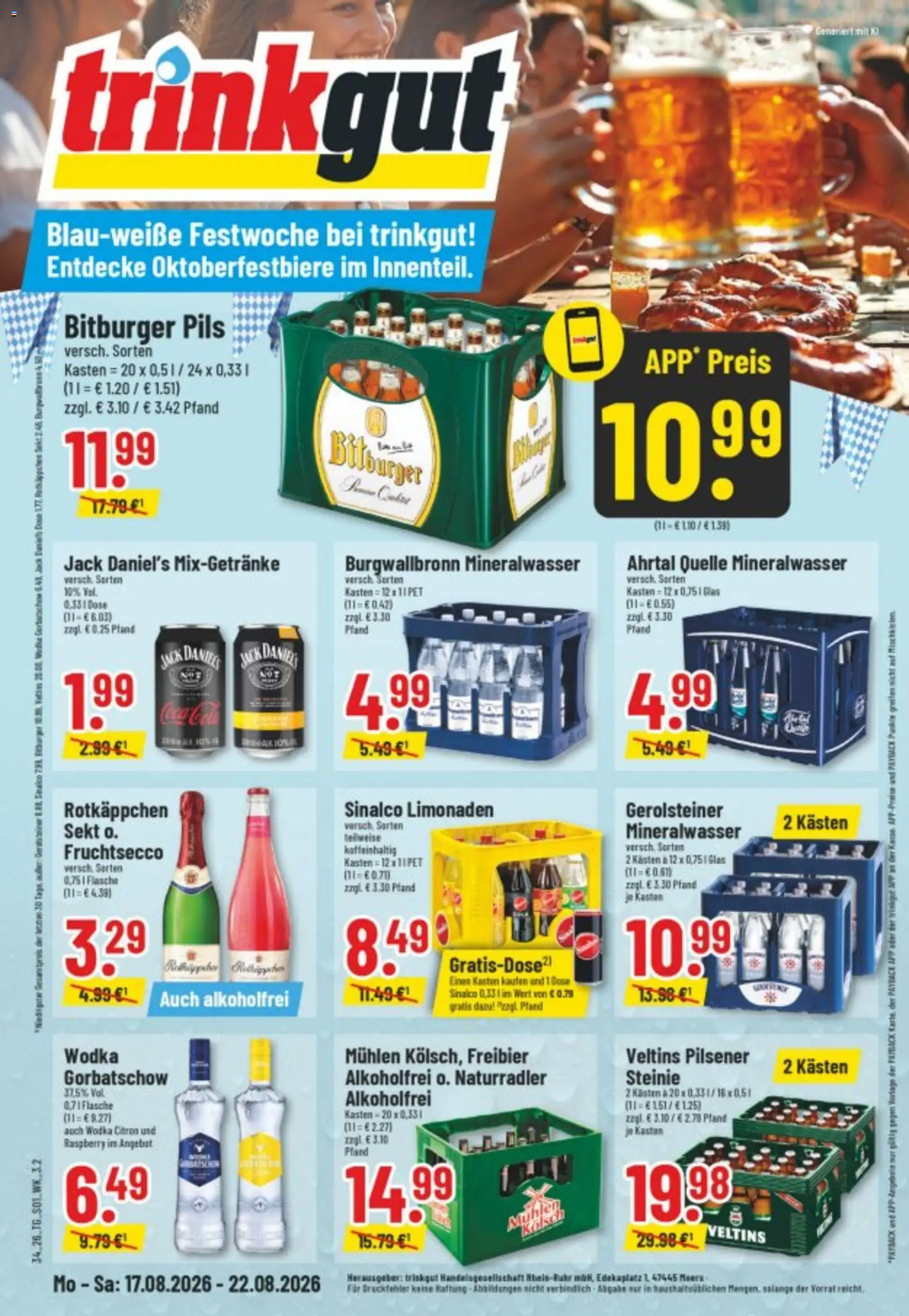 Trinkgut Prospekt – gültig ab 17.08.2026 | Seite: 1