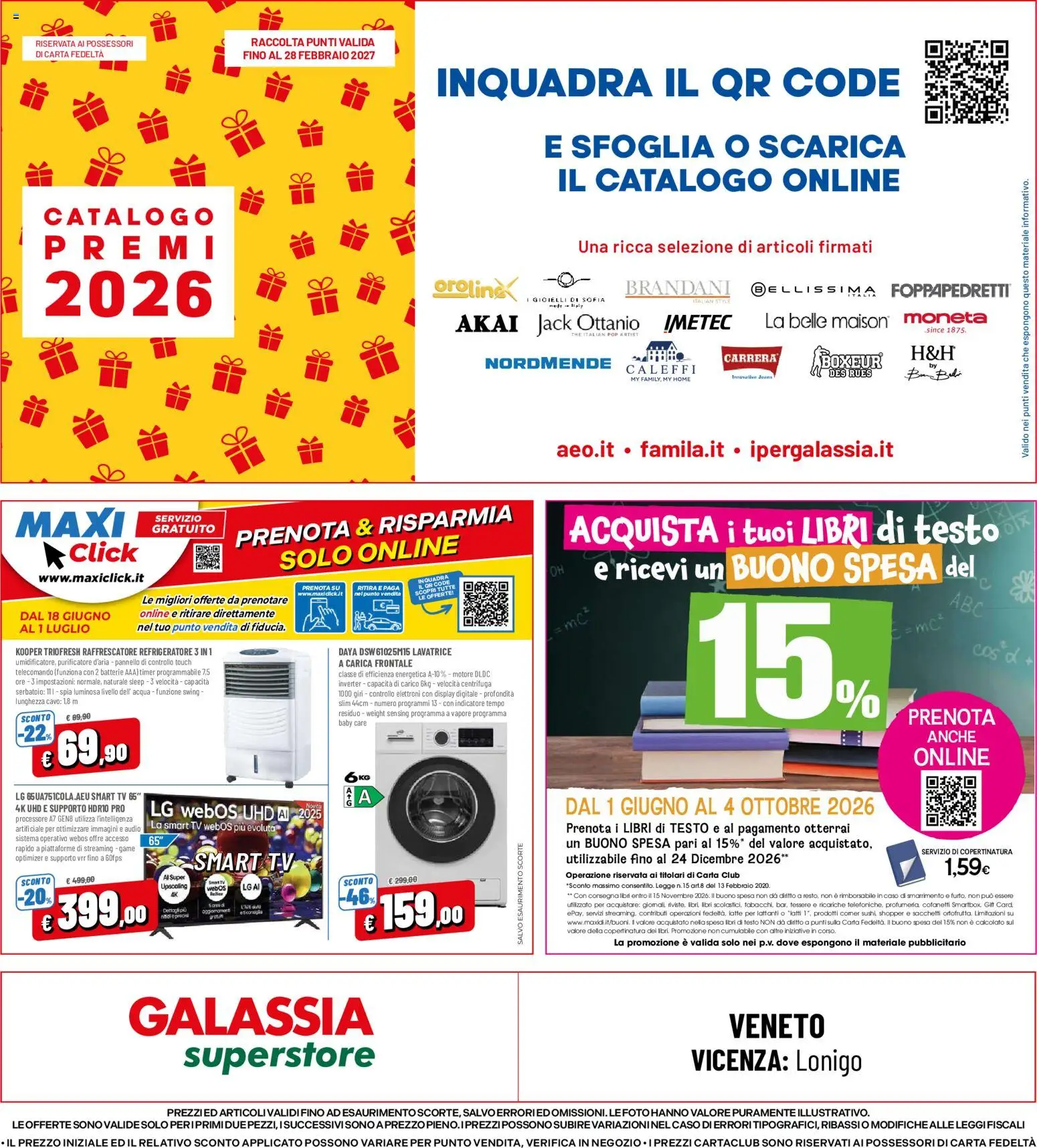 Volantino Galassia del 18/06/2026 | Pagina: 24 | Prodotti: Acqua, Latte, Audio, Batterie