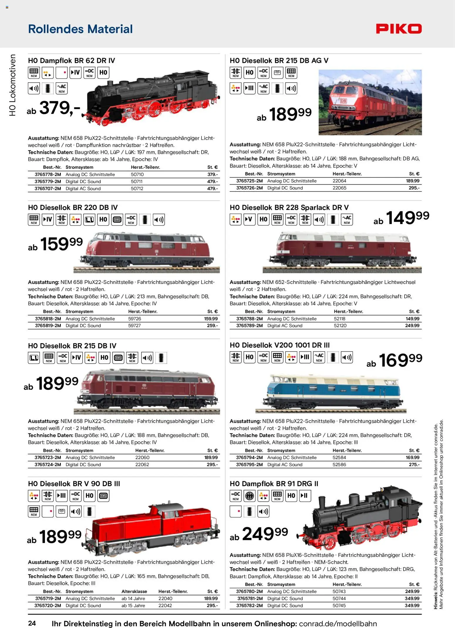 Conrad Modellbahn Katalog – gültig ab 07.09.2026 | Seite: 28