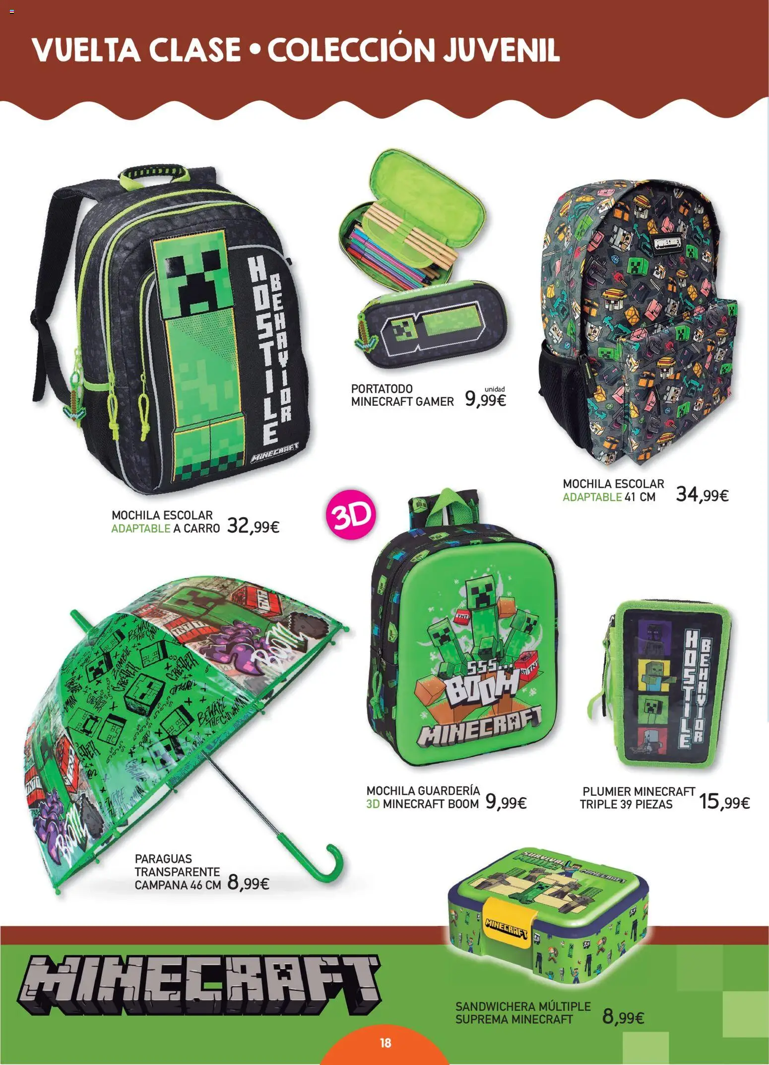 Toy Planet catálogo de Vuelta a Clase │ válido desde el 10/08/2026 | Página: 18 | Productos: Mochila, Sandwichera