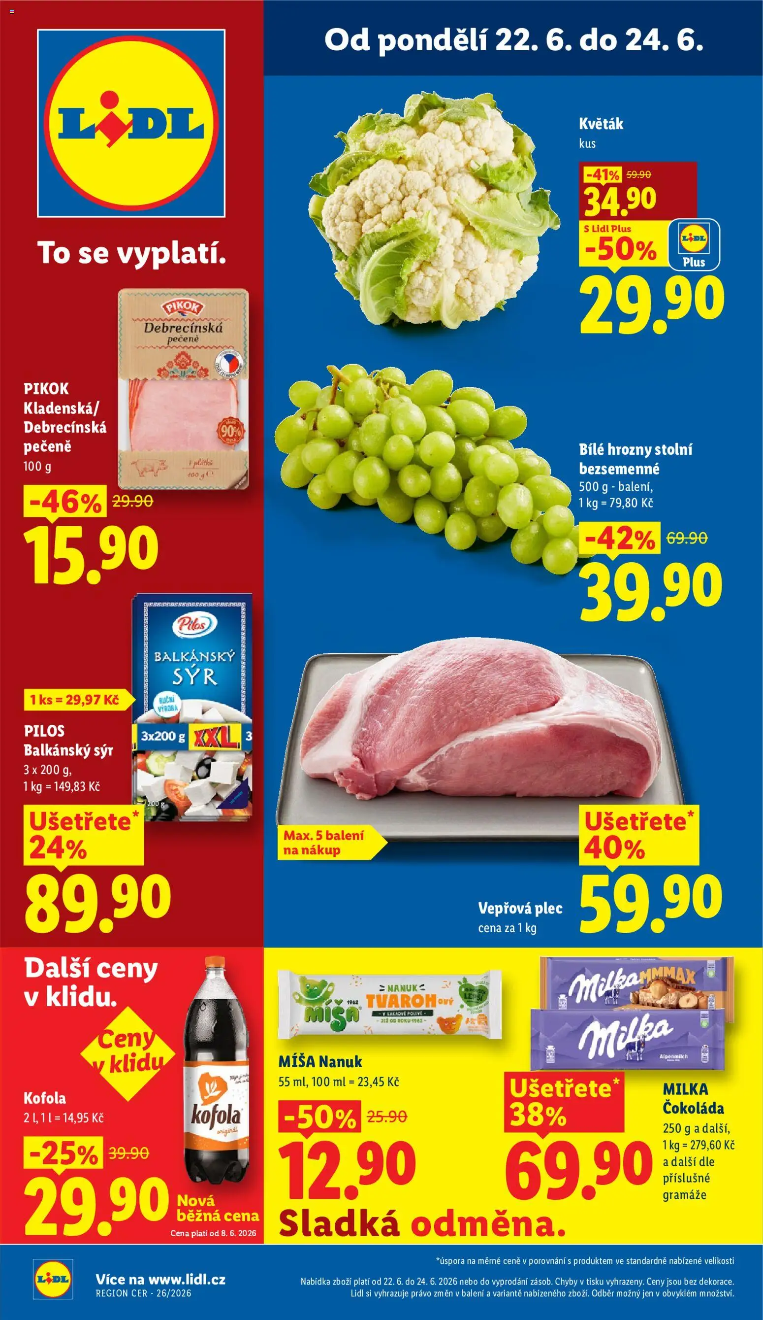 Lidl leták od 22.06.2026 | Strana: 1