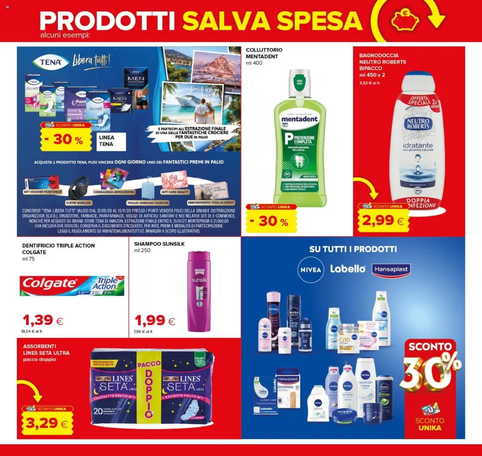 Volantino Oasi del 08/10/2026 | Pagina: 17 | Prodotti: Shampoo, Dentifricio, Assorbenti, Trolley