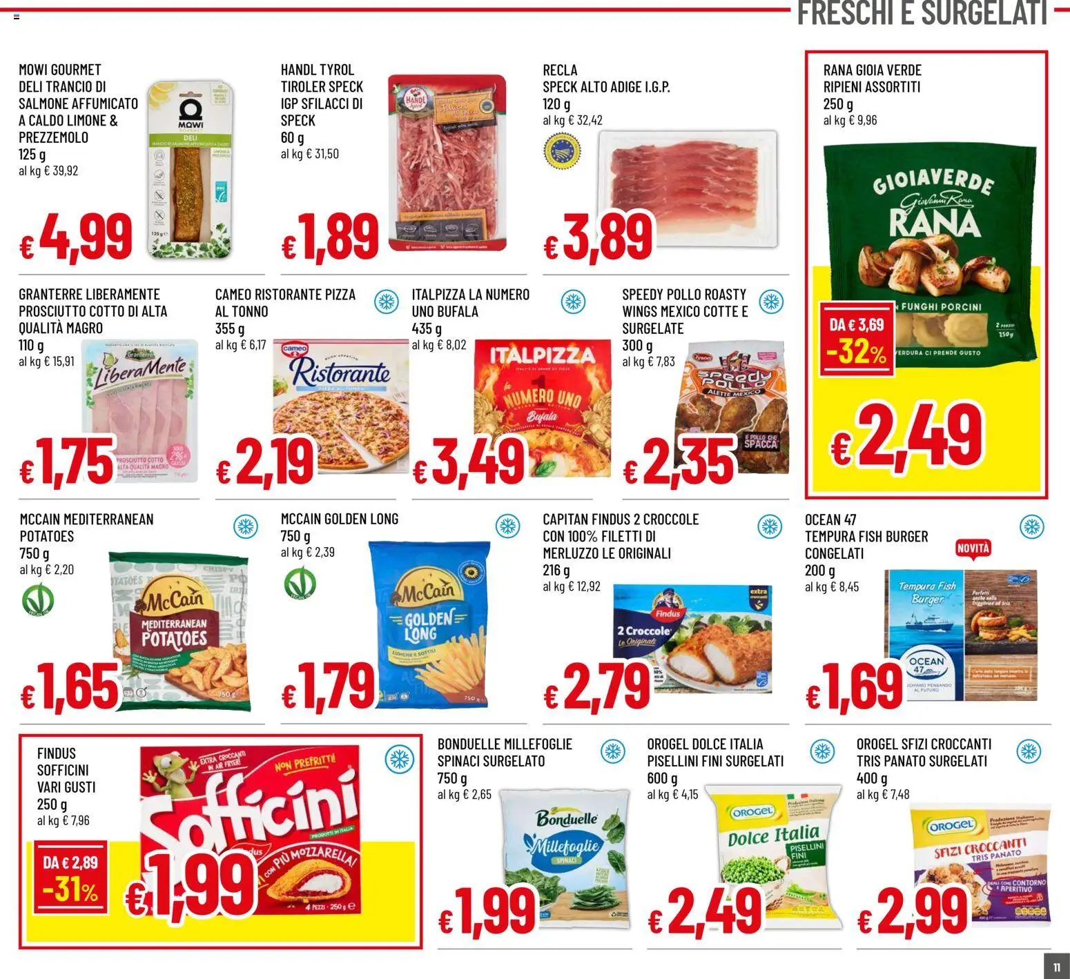 Volantino Famila del 04.06.2026 | Pagina: 11 | Prodotti: Prosciutto Cotto, Friggitrice ad aria, Merluzzo, Limone