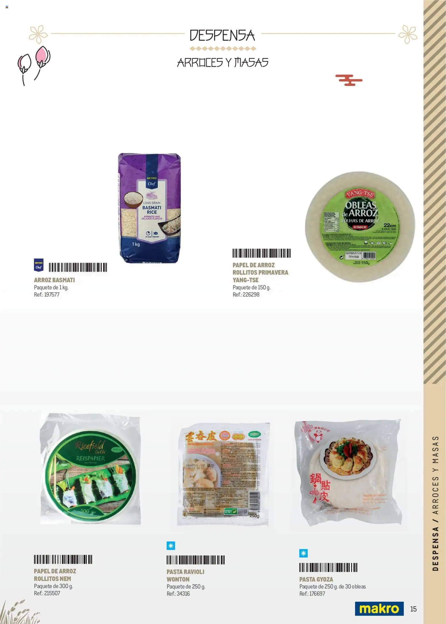 Makro Cocina Fusión Asiática Canarias II │ válido desde el 11.05.2026 | Página: 15 | Productos: Arroz, Pasta