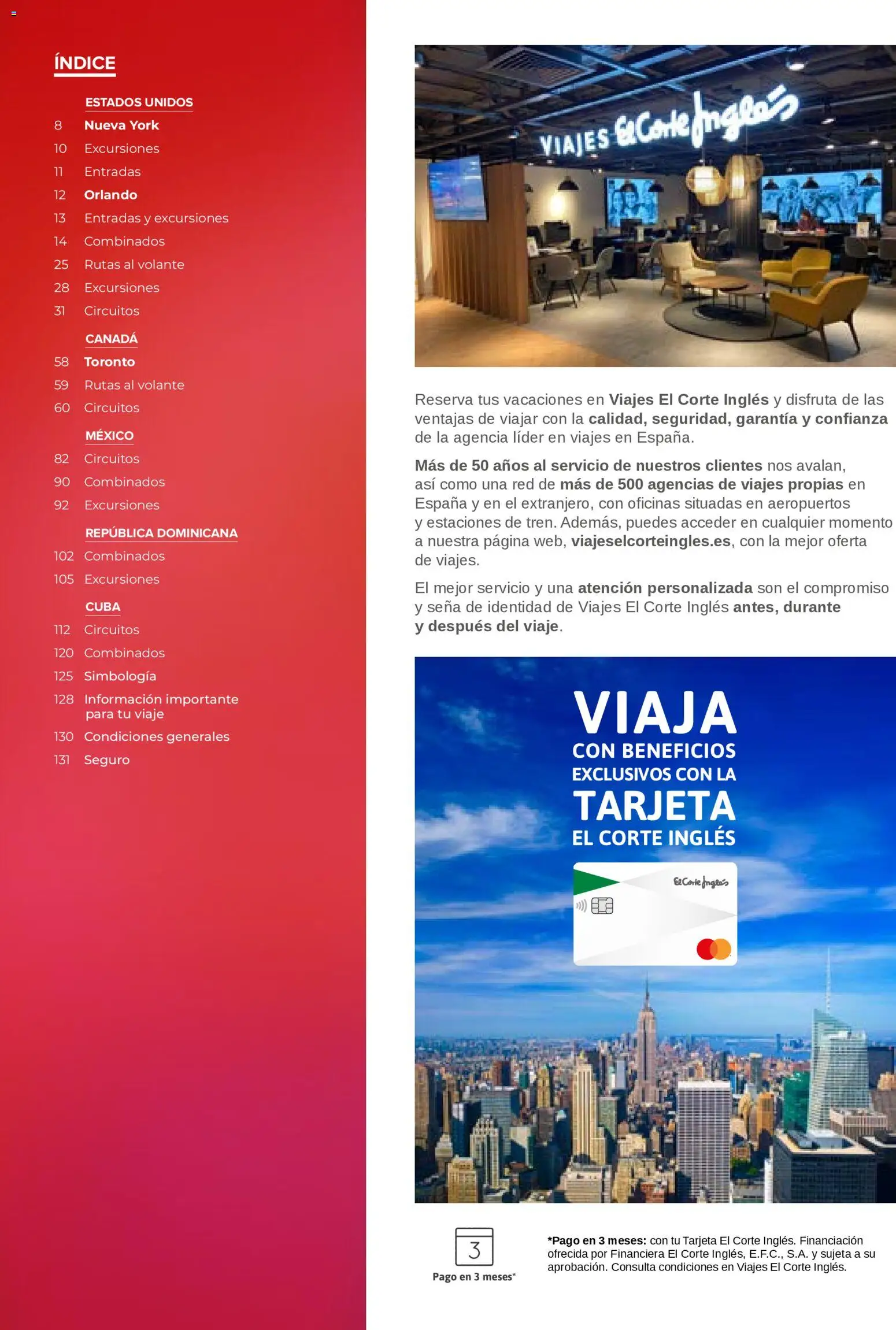 Viajes El Corte Inglés Norteamérica y Caribe │ válido desde el 01/01/2026 | Página: 2