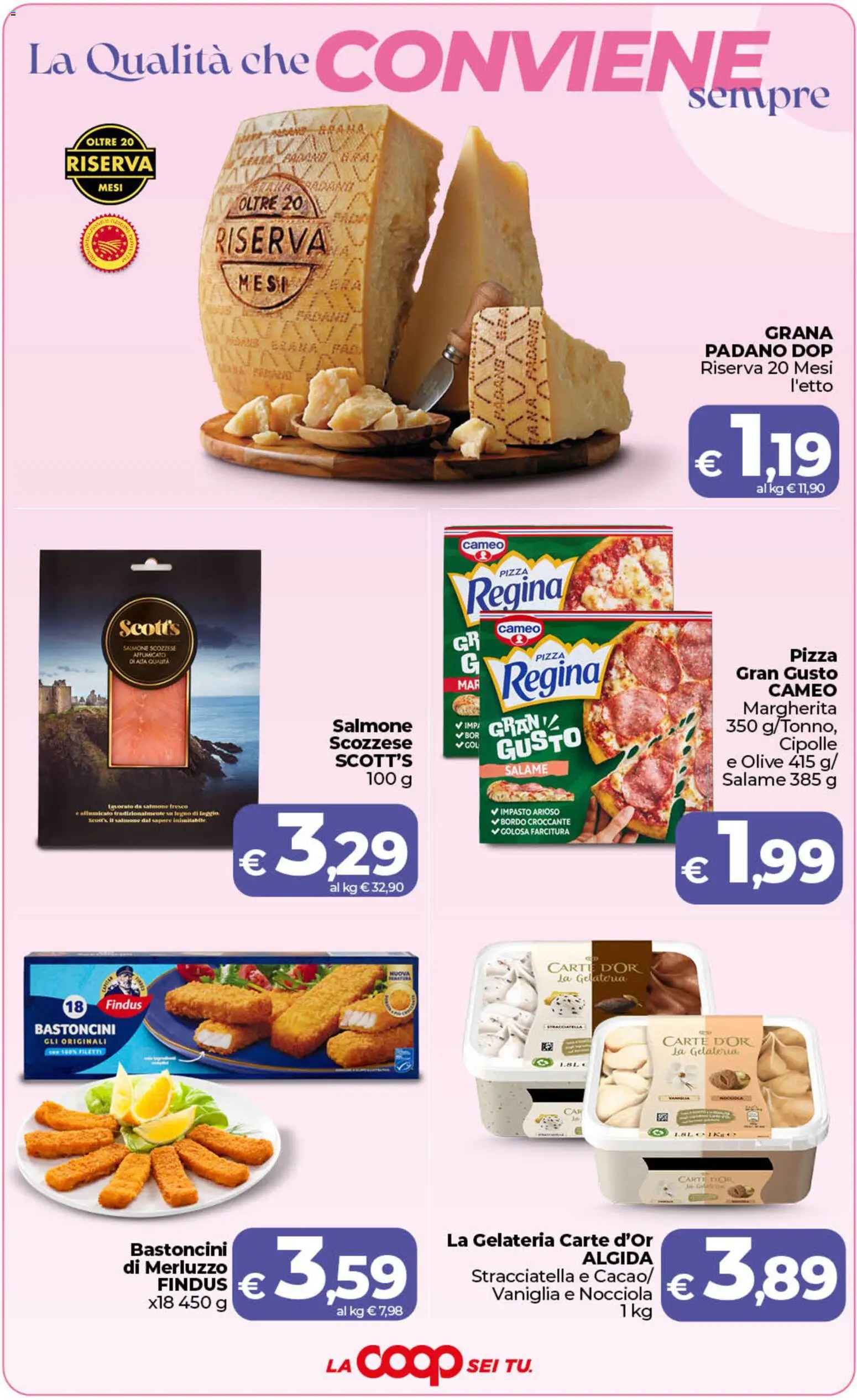 Volantino Ipercoop del 19.05.2026 | Pagina: 3 | Prodotti: Salame, Salmone, Merluzzo, Cipolle