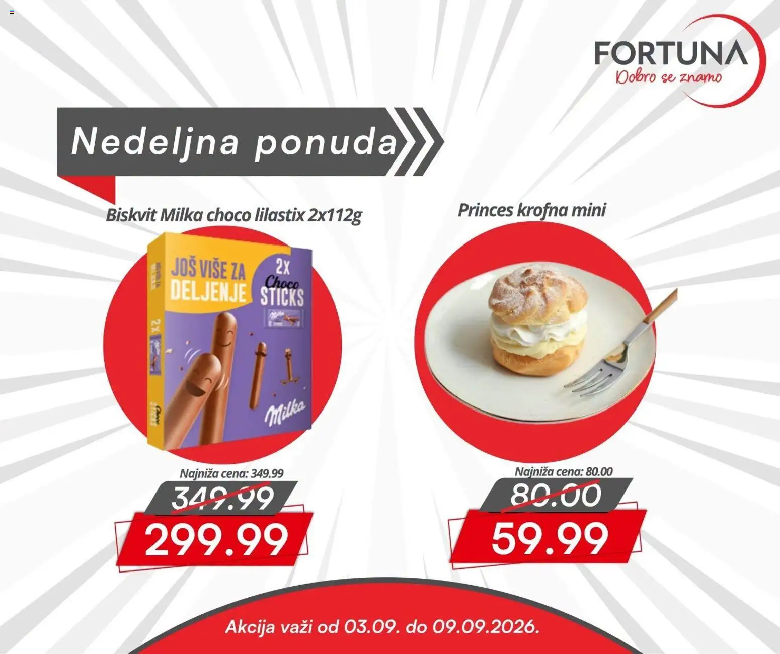 Fortuna Market katalog - važi od 03.09.2026 | Strana: 7 | Proizvode: Milka, Krofna