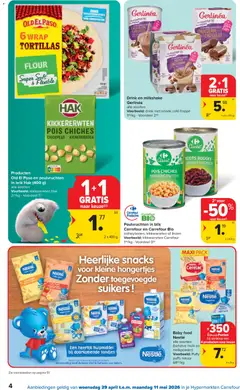 Carrefour folder week 18 - Voorbeeld van een folder van Carrefour, geldig van 29.04.2026 | Pagina: 4 | Producten: Kikkererwten, Linzen, Snacks, Koffie