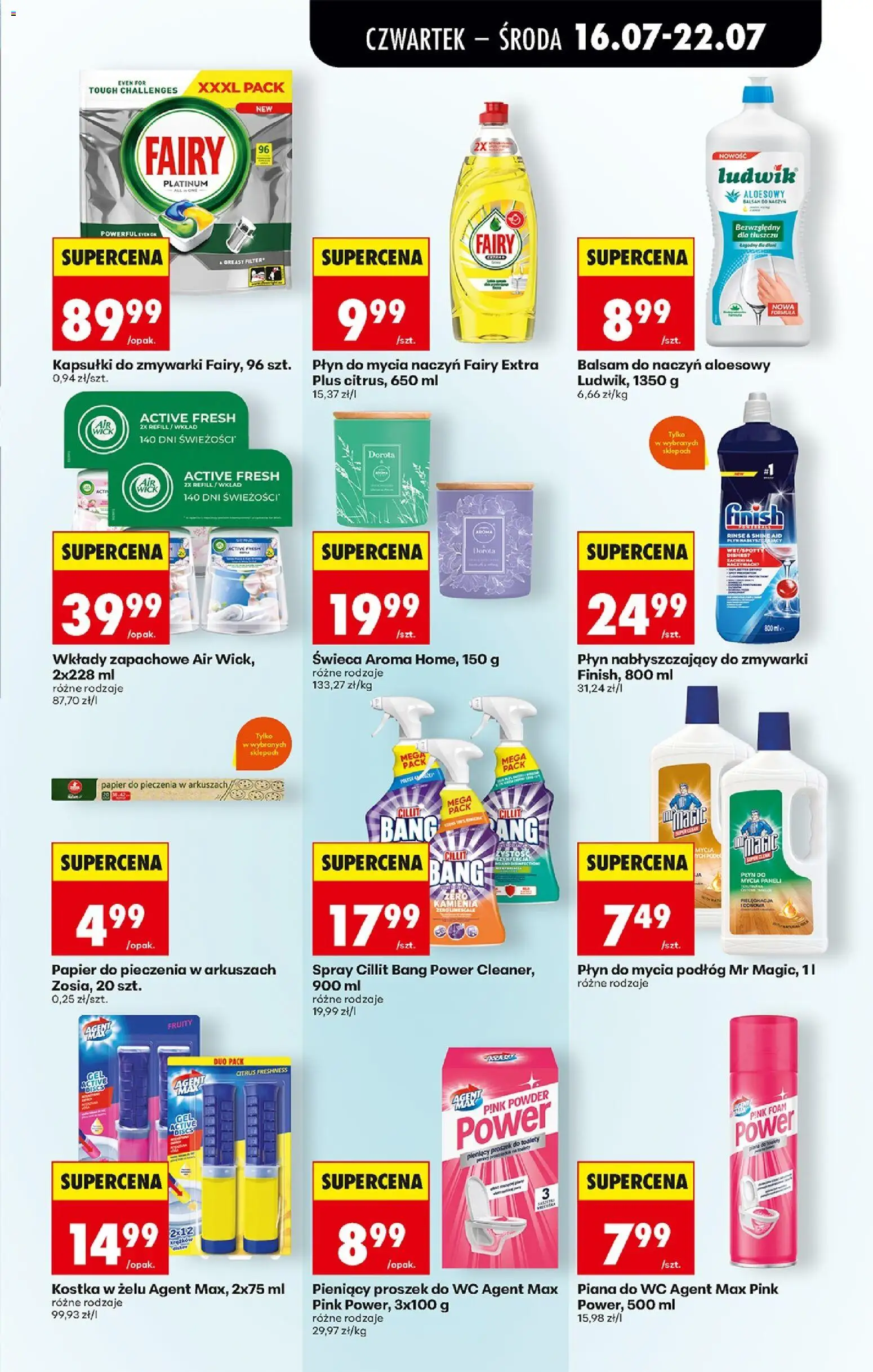 Biedronka Polsko leták - Codziennie niskie ceny od 16.07.2026 | Strana: 69 | Produkty: Finish, Wc