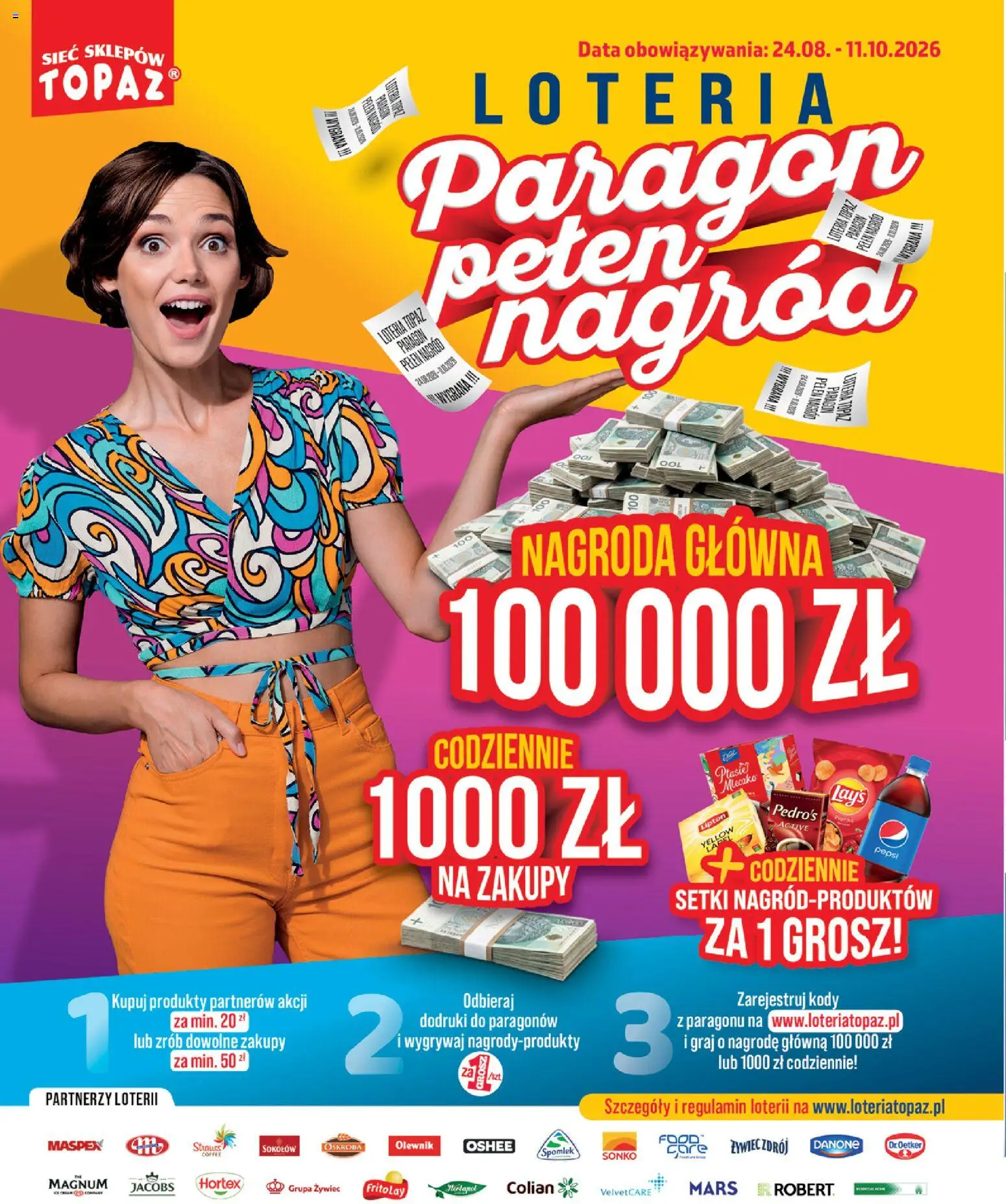 Topaz gazetka - Express od 20.08.2026 | Strona: 2 | Produkty: Jacobs, Pepsi, Oshee, Magnum
