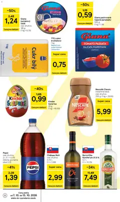Tesco leták platný od 07.10.2026 | Strana: 8 | Produkty: Pás, Kinder, Kinder Surprise, Cukor