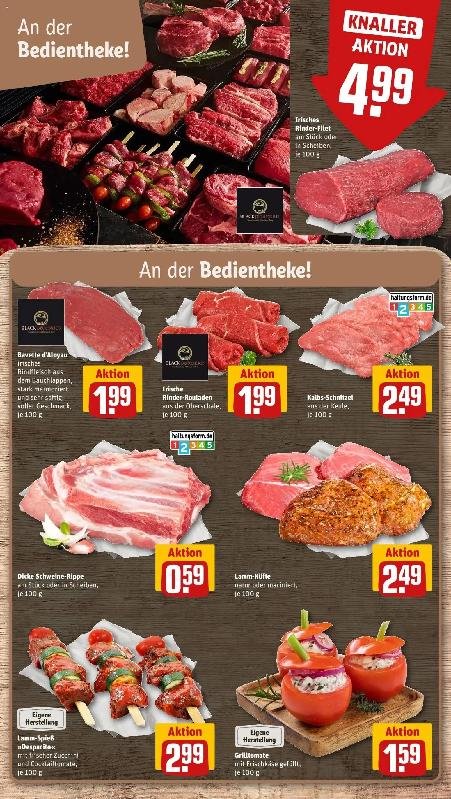 Rewe Prospekt Berlin / Prenzlauer Berg – gültig ab 03.08.2026 | Seite: 8 | Produkte: Rinderfilet, Zucchini, Rindfleisch, Frischkase