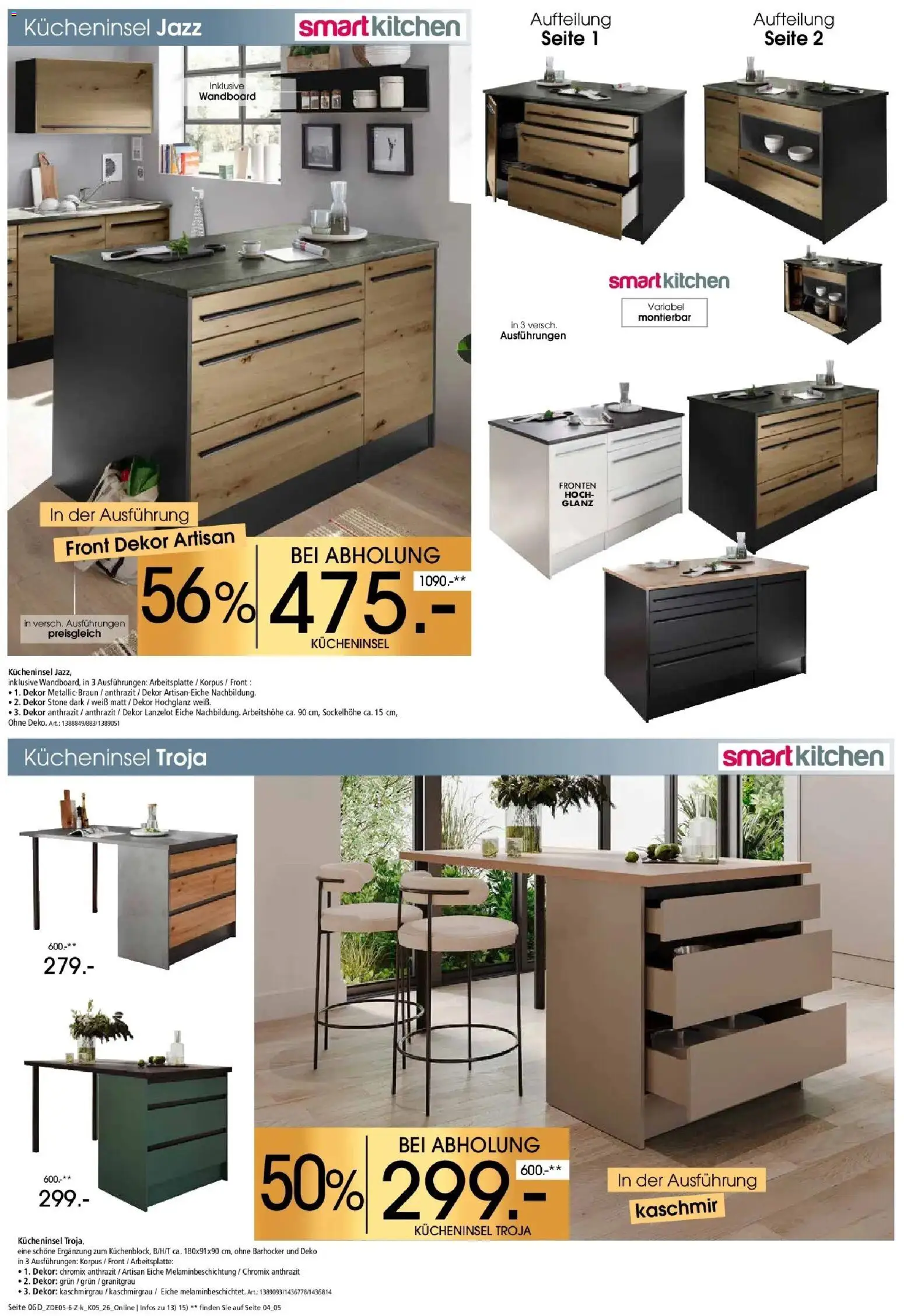 Zurbrüggen Küchen für ihr Zuhause – gültig ab 23.05.2026 | Seite: 14 | Produkte: Wandboard, Barhocker