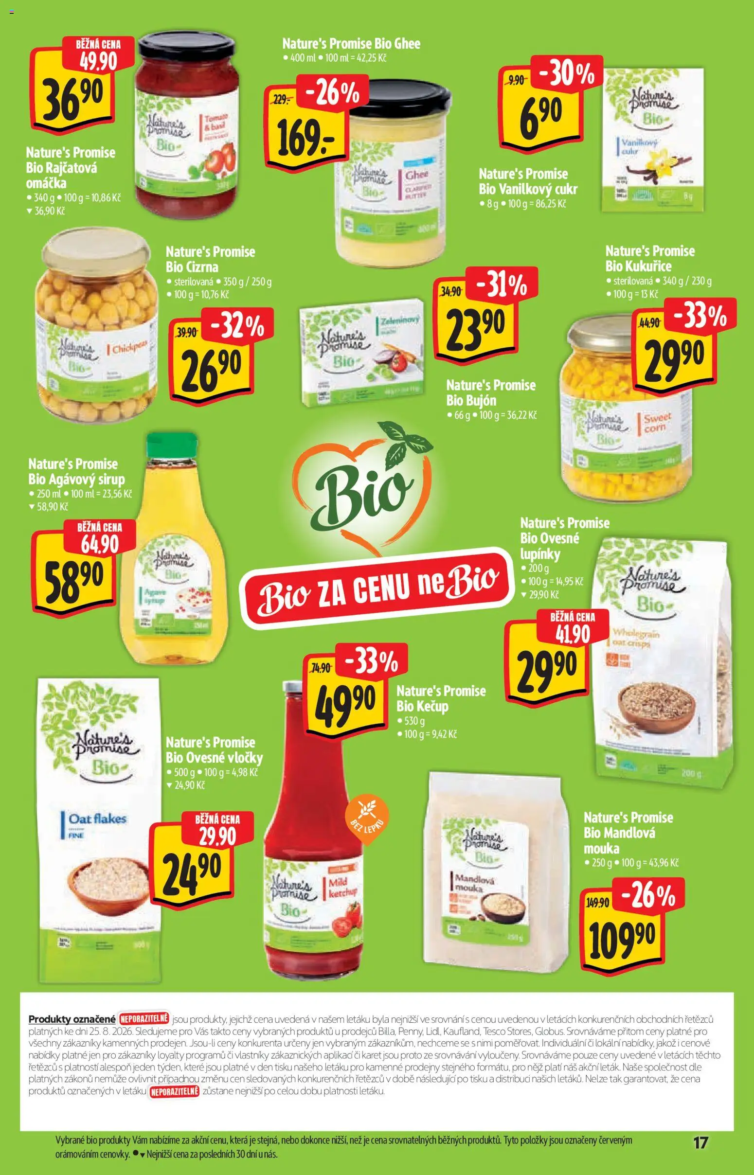 Albert katalog - Supermarket - Bio od 02.09.2026 | Strana: 17 | Produkty: Agávový sirup, Rajčatová omáčka, Mouka, Agáve