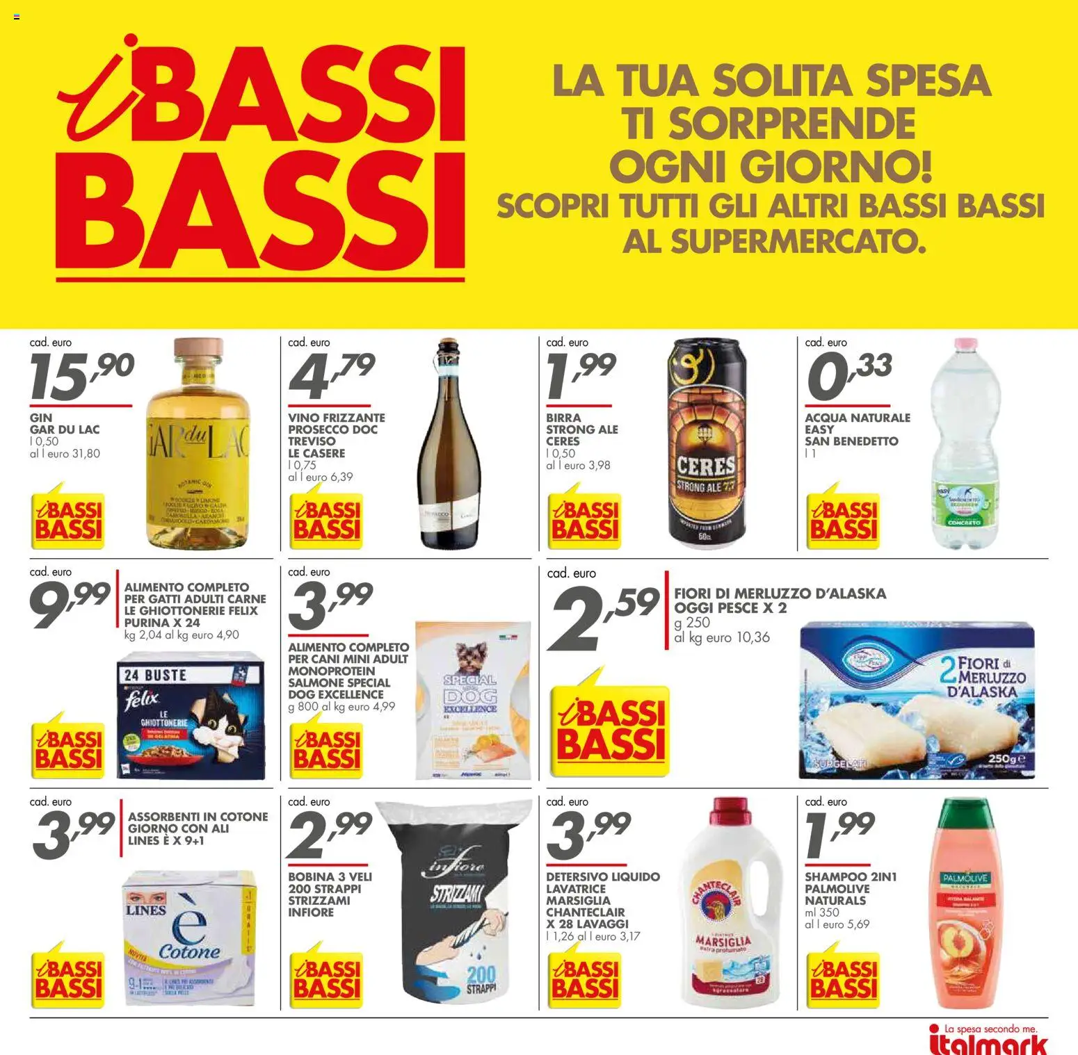 Volantino Italmark del 06.05.2026 | Pagina: 22 | Prodotti: Shampoo, Birra, Merluzzo, Acqua