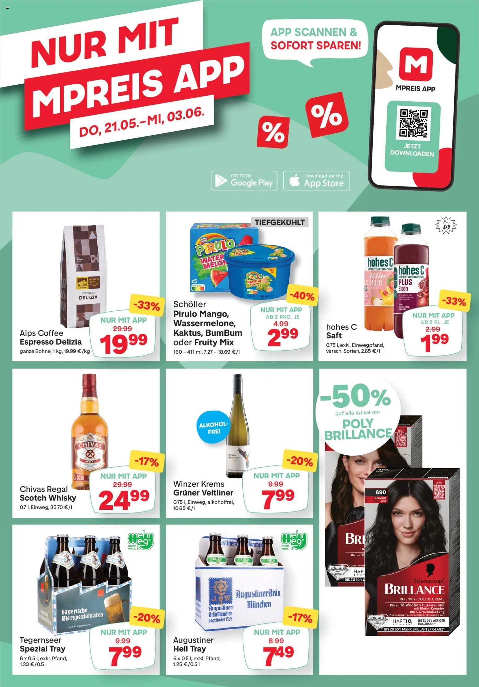 MPREIS Flugblatt gültig ab 28.05.2026 | Seite: 14 | Produkte: Regal, Creme, Saft