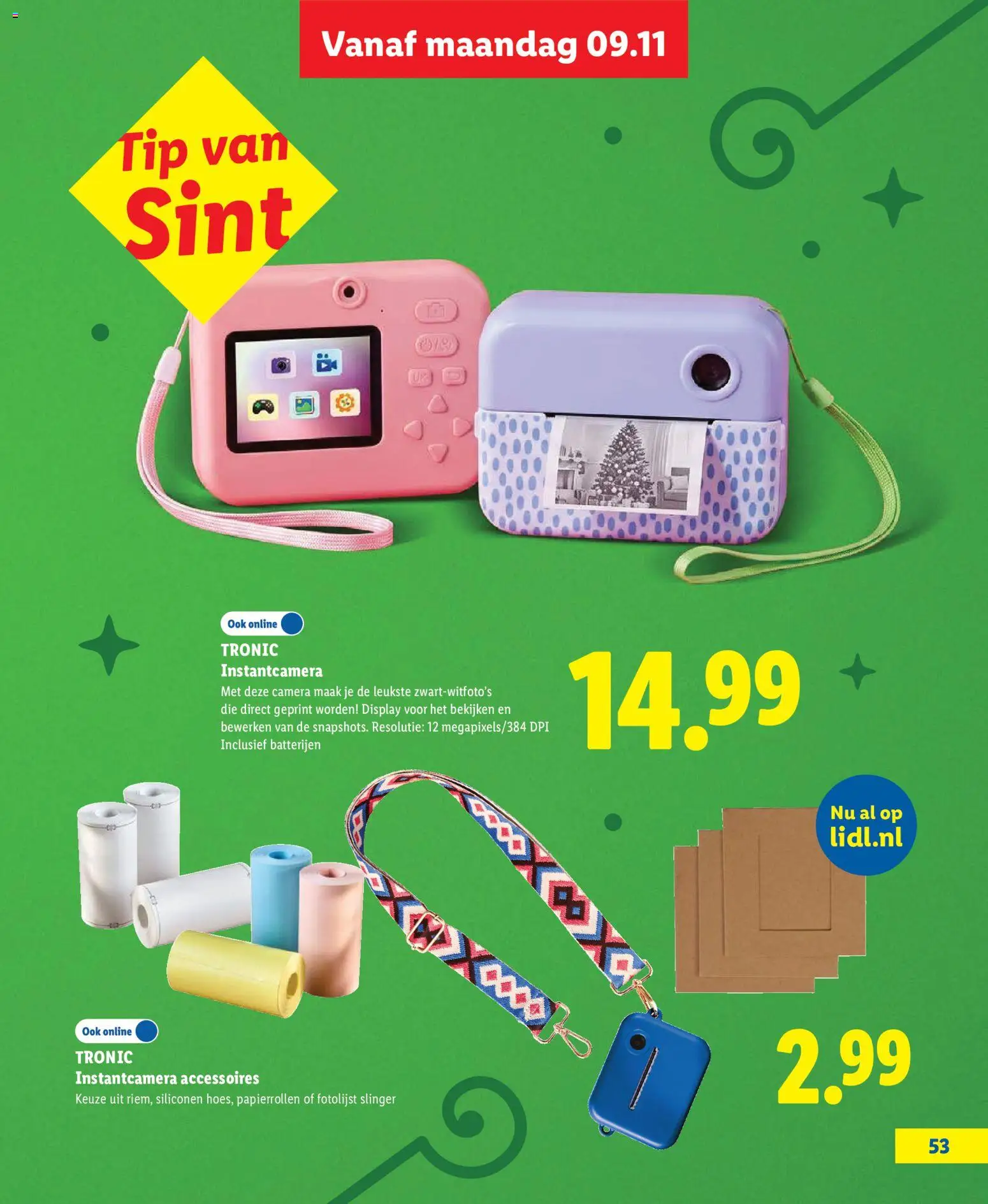 {H1} | Pagina: 53 | Producten: Camera, Fotolijst, Batterijen