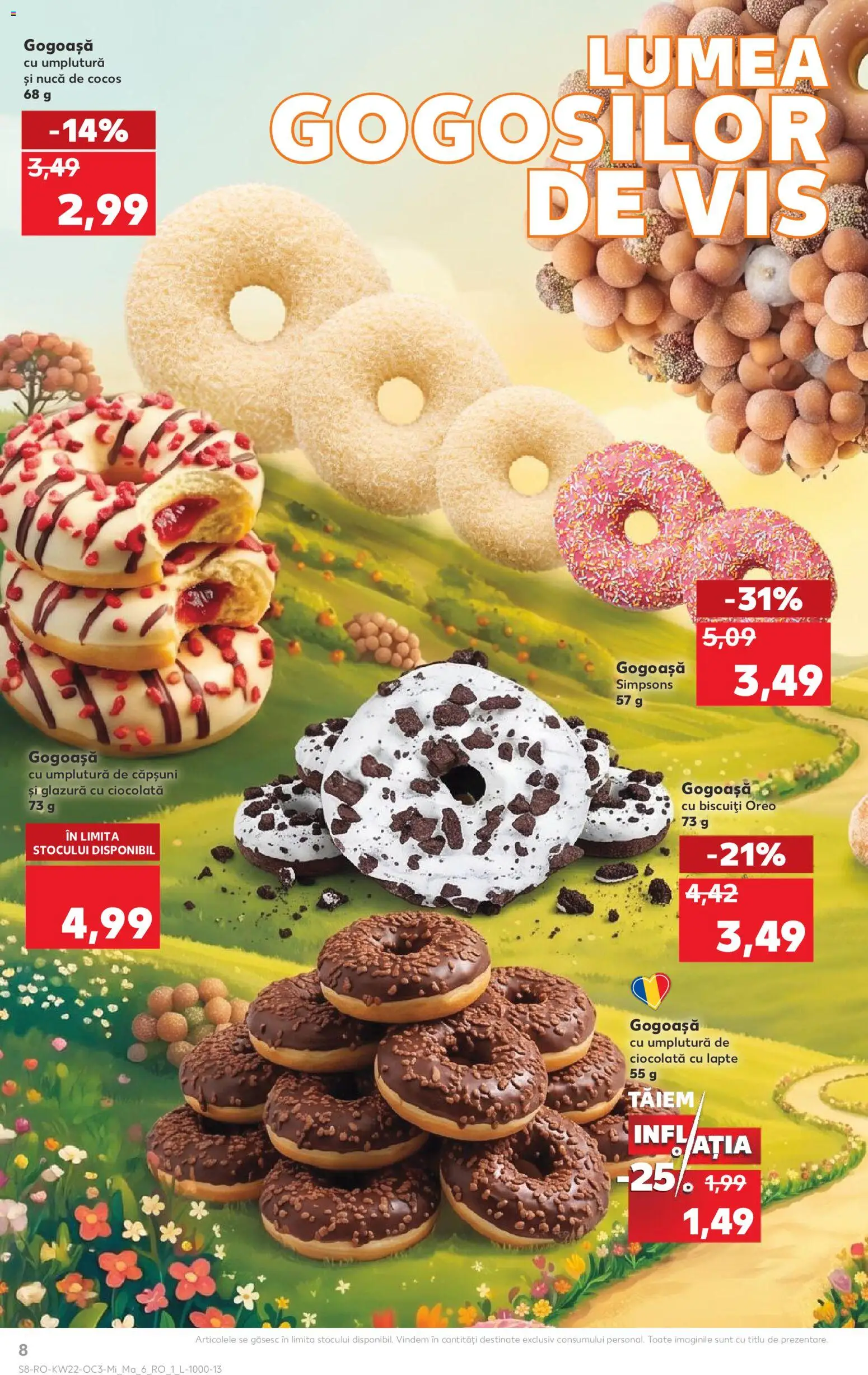 Noul catalog Kaufland – valabil de la 27.05.2026 | Pagină: 8 | Produse: Lapte, Ciocolată, Căpșuni, Biscuiți