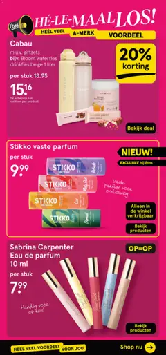 Etos folder - Voorbeeld van een folder van Etos, geldig van 18.05.2026 | Pagina: 27 | Producten: Kan, Waterfles, Parfum