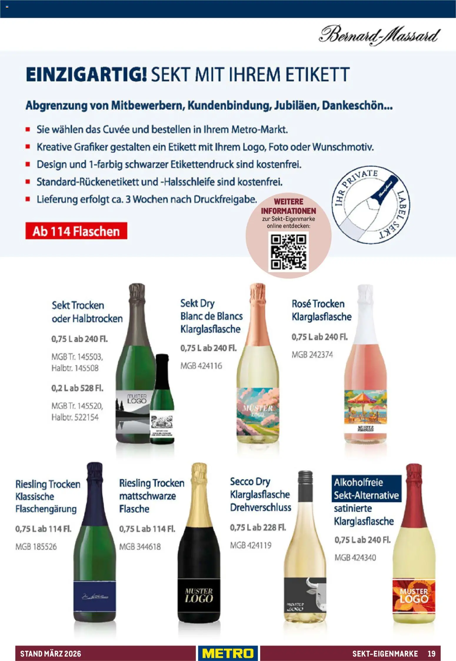 Metro Hauswein-Katalog – gültig ab 03.03.2026 | Seite: 19 | Produkte: Sekt