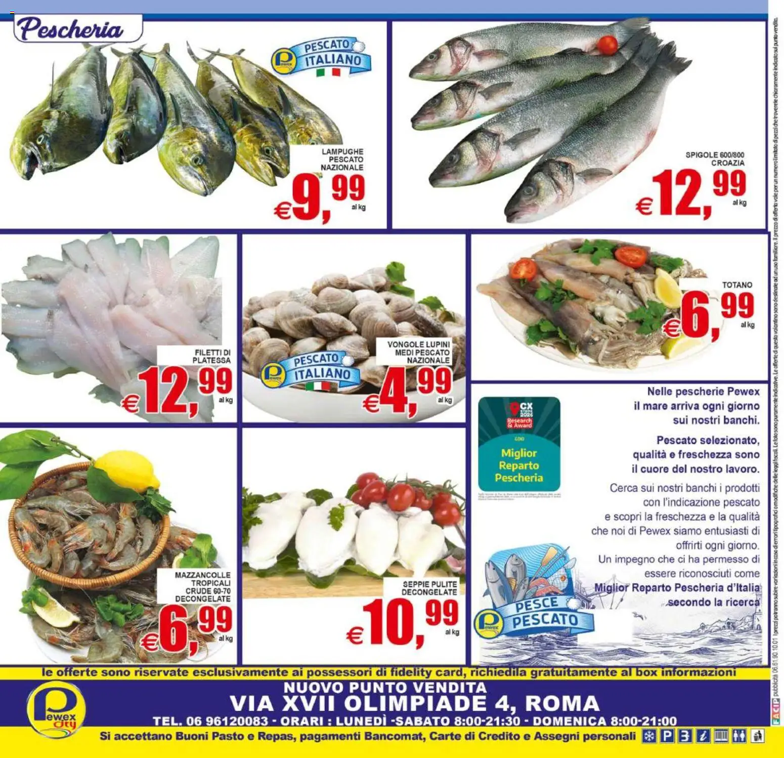 Volantino Pewex del 02/09/2026 | Pagina: 20 | Prodotti: Lupini, Pesce, Mazzancolle, Totano