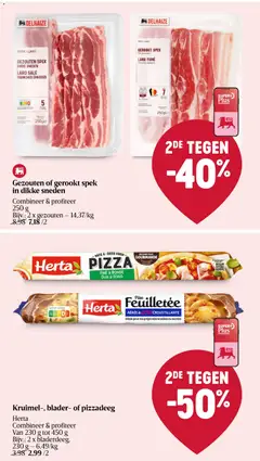 PÂTE À DEEG VOOR PIZZA FINE & RONDE DUN & ROND, Pâte à deeg voor pizza fine & ronde dun & rond - Voorbeeld van een folder van Delhaize, geldig van 20/08/2026 | Pagina: 23 | Producten: Pizza, Spek, Bacon, Pâté
