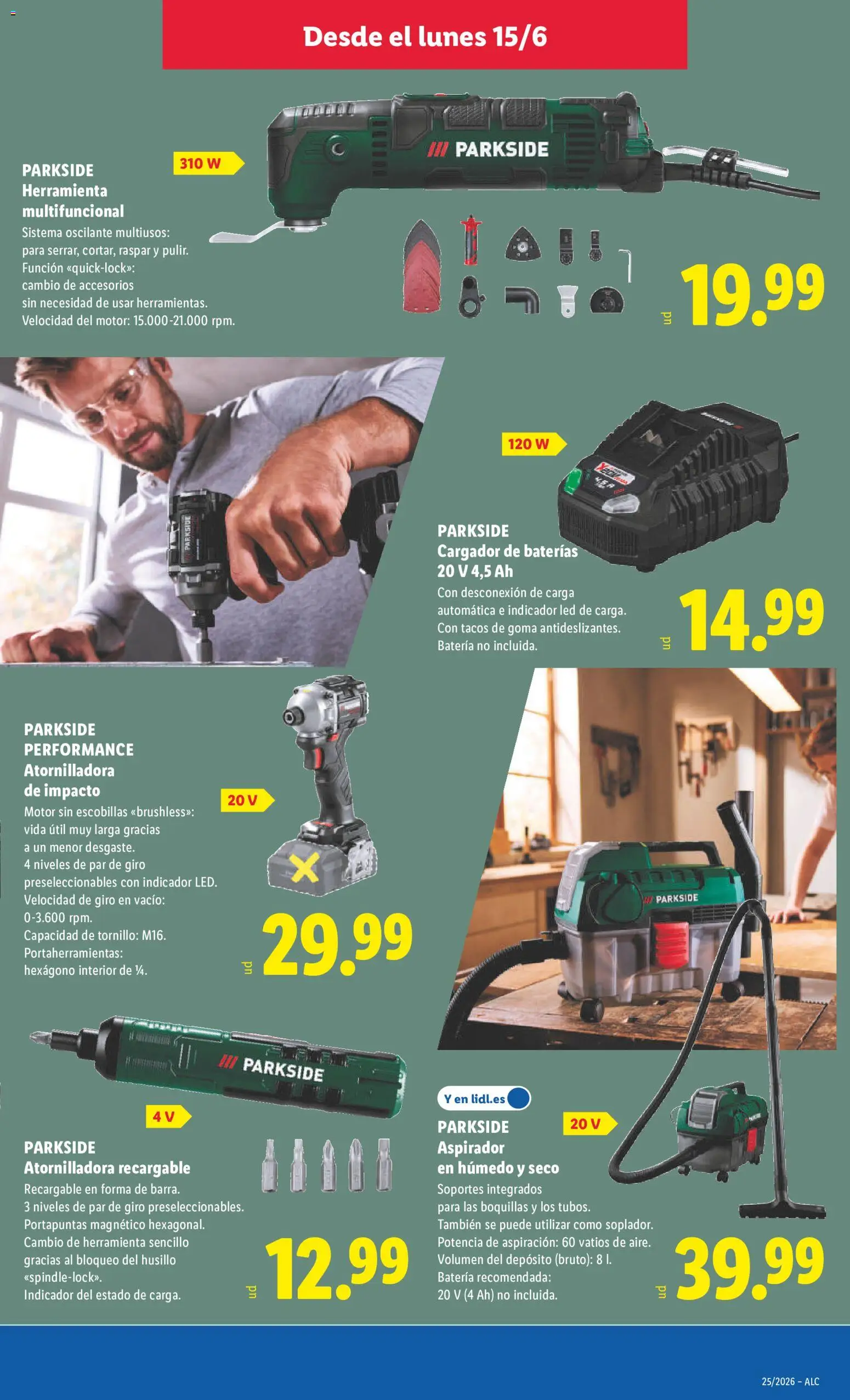 Lidl folleto de bazar │ válido desde el 15.06.2026 | Página: 11 | Productos: Tacos, Aspirador, Batería