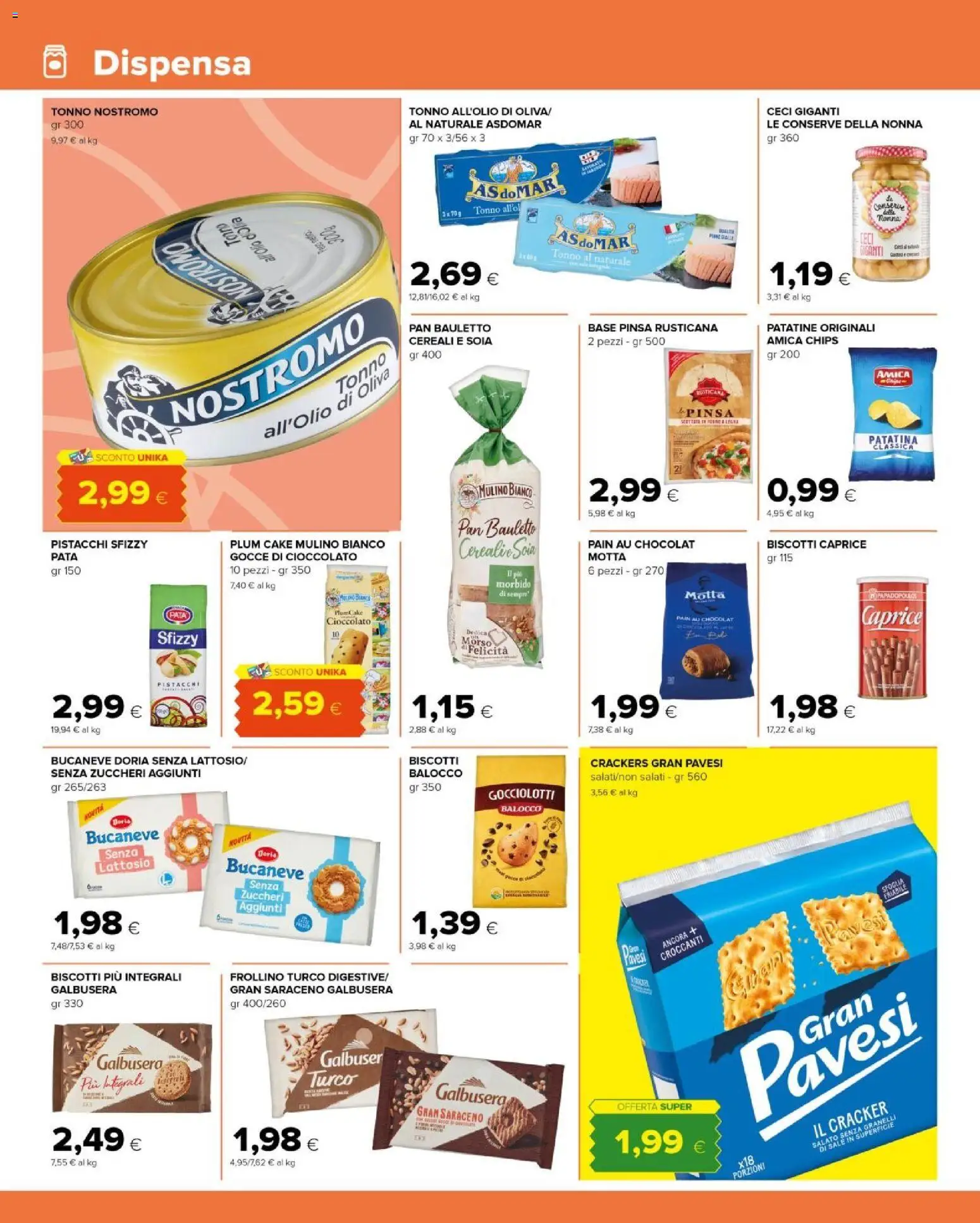 Volantino Tigre del 12/08/2026 | Pagina: 8 | Prodotti: Cereali, Biscotti, Crackers, Cracker