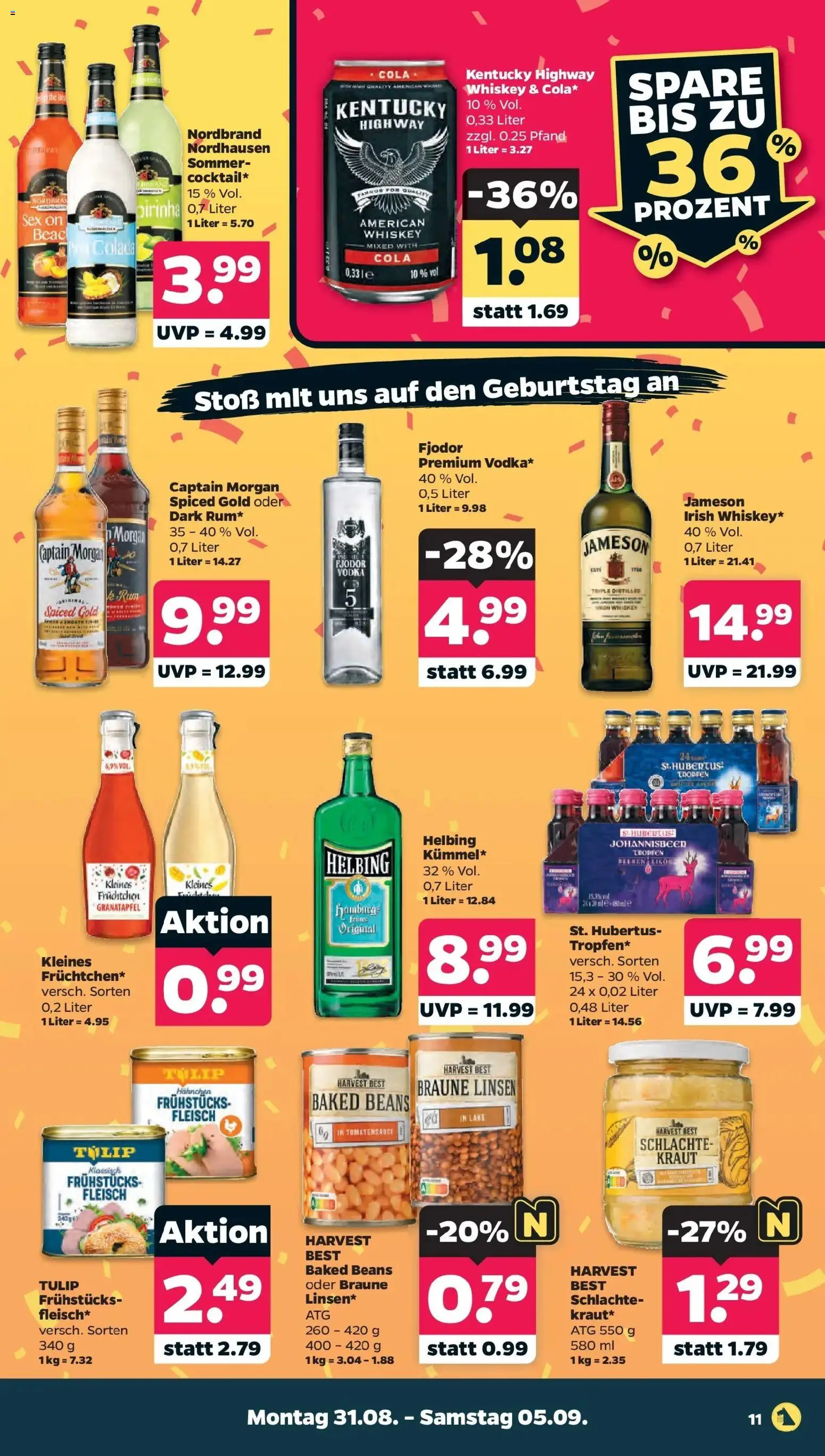 Netto Aktueller Prospekt – gültig ab 30.08.2026 | Seite: 13 | Produkte: Hahnchen, Granatapfel, Jameson, Fleisch