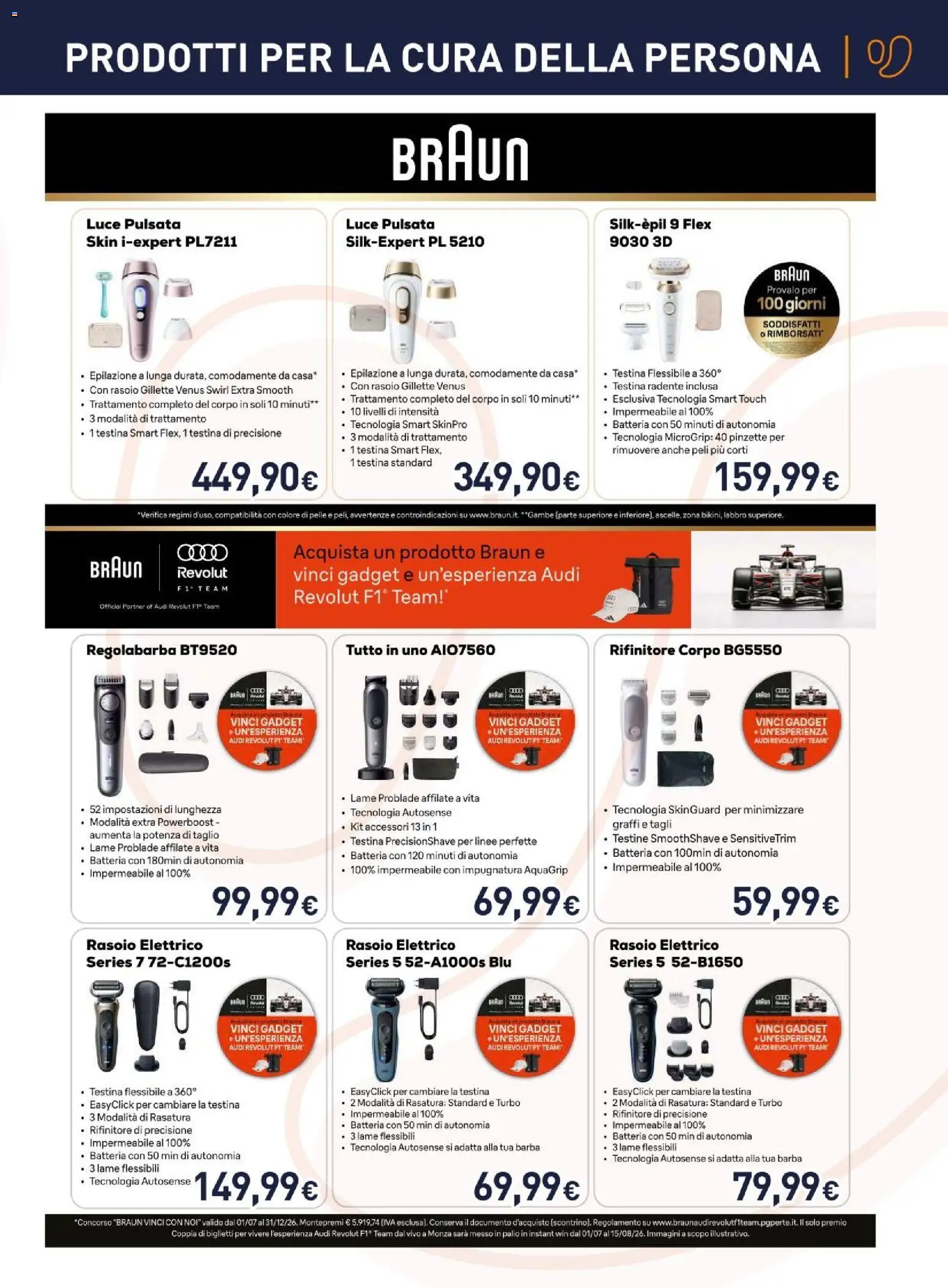 Volantino Unieuro del 17/09/2026 | Pagina: 16 | Prodotti: Rasoio, Regolabarba, Taglio, Batteria