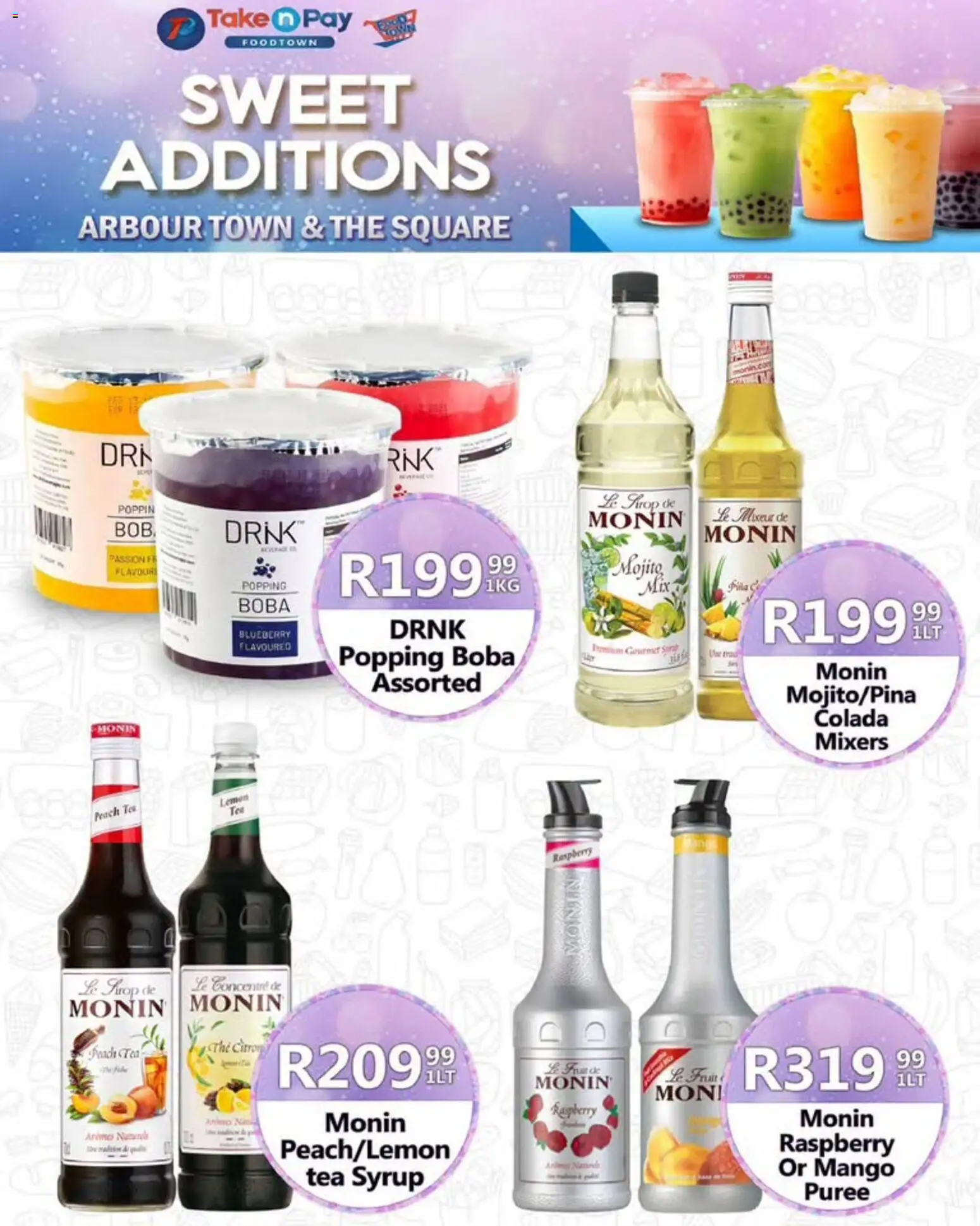 New Take n Pay catalogue – valid from 06/07/2026 | Page: 49 | Products: Tea, Syrup, Mango, Peach