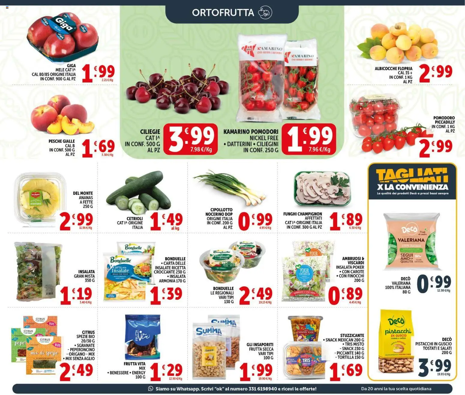 Volantino Decò del 29.05.2026 | Pagina: 7 | Prodotti: Valeriana, Spezie, Frutta, Peperoncino
