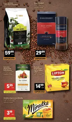 Pogląd oferty "Delikatesy Centrum gazetka" - ważna od 21.05.2026 | Strona: 29 | Produkty: Kawa ziarnista, Cytryny, Herbata, Kawa Davidoff