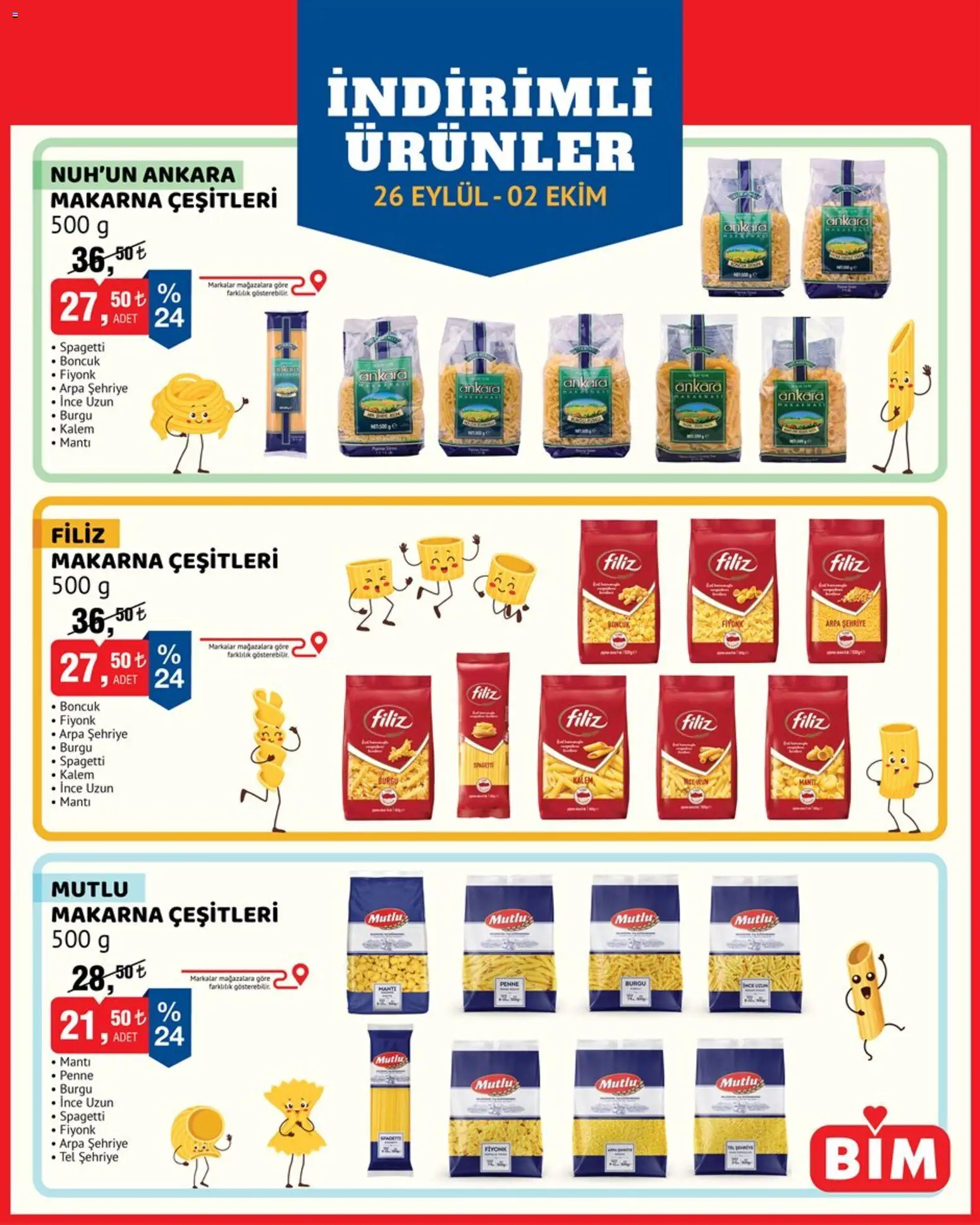 BİM Katalog - 26 Eylül 2026 tarihinden itibaren geçerlidir | Sayfa: 1