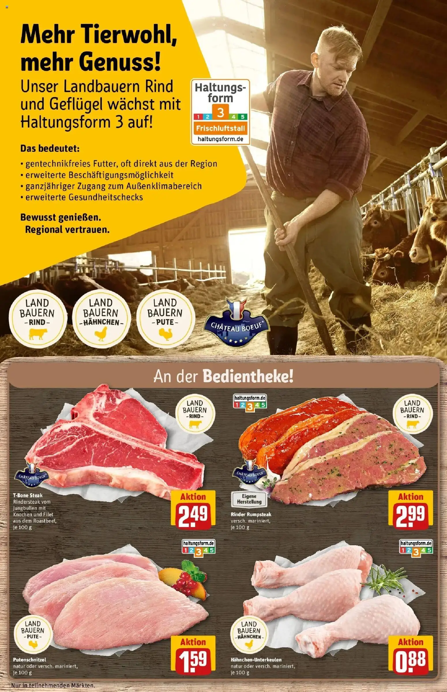 Rewe Prospekt Uelzen	 – gültig ab 04.05.2026 | Seite: 14 | Produkte: Rumpsteak, Pute, Hahnchen, Steak