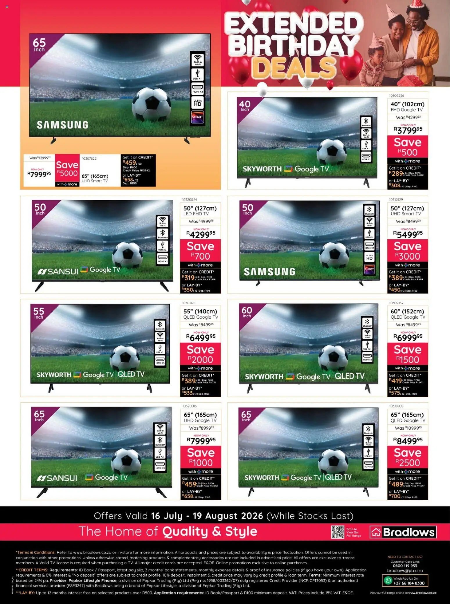 New Bradlows catalogue – valid from 16/07/2026 | Page: 24 | Products: USB, TV