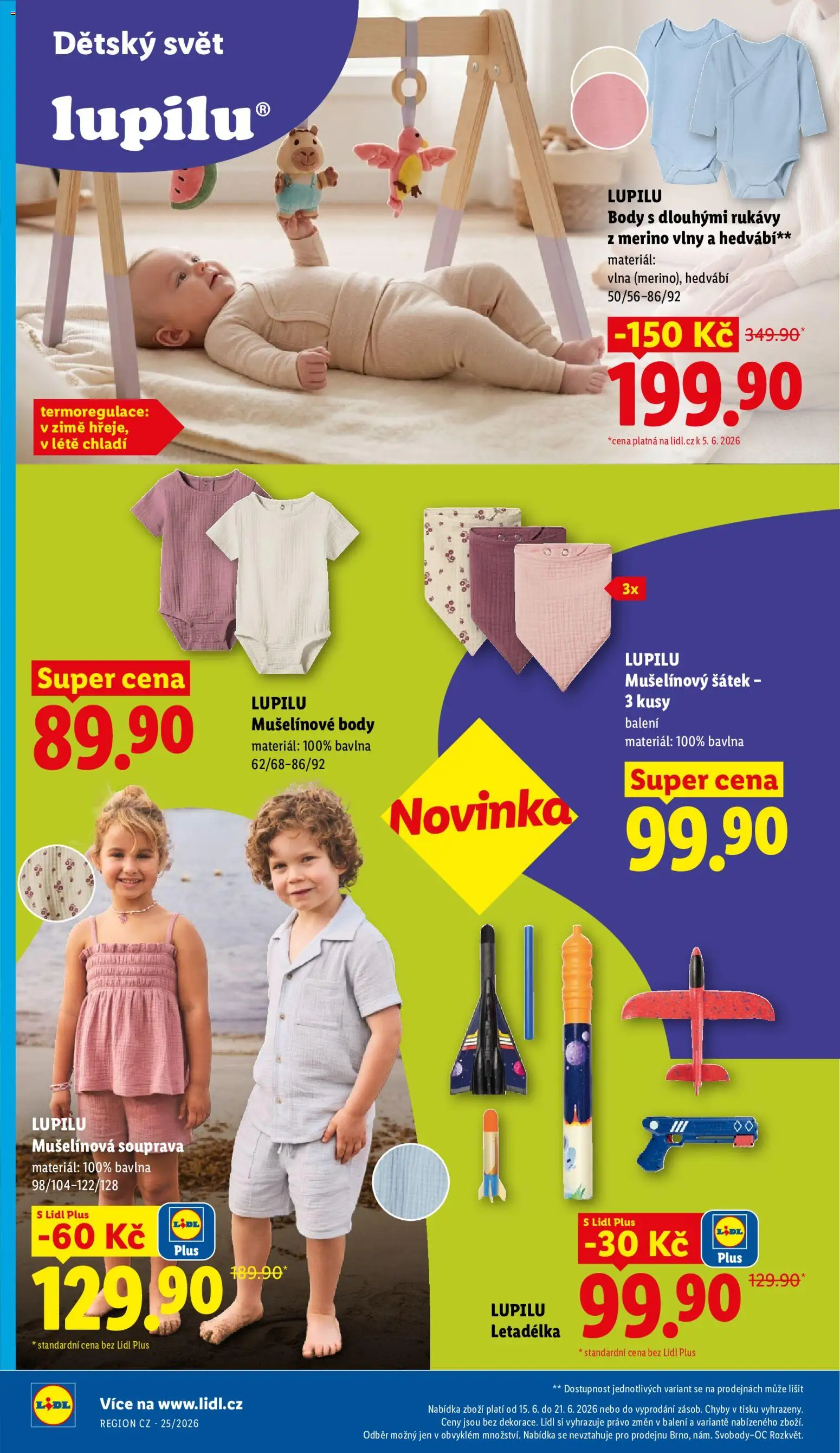 Lidl leták - Spotřební zboží od 15.06.2026 | Strana: 10 | Produkty: Šátek, Body