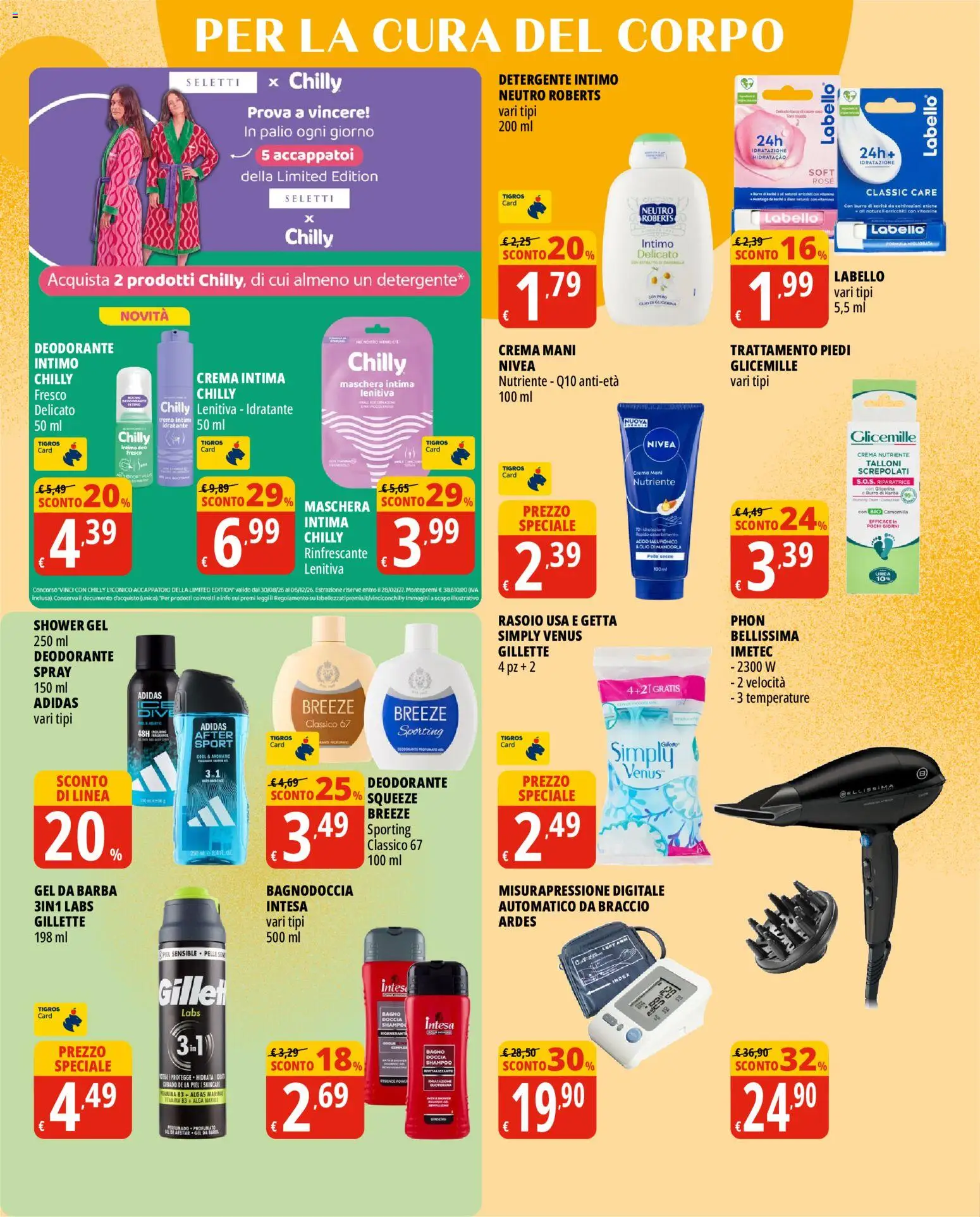 Volantino Tigros del 16/09/2026 | Pagina: 20 | Prodotti: Shampoo, Deodorante, Burro, Doccia