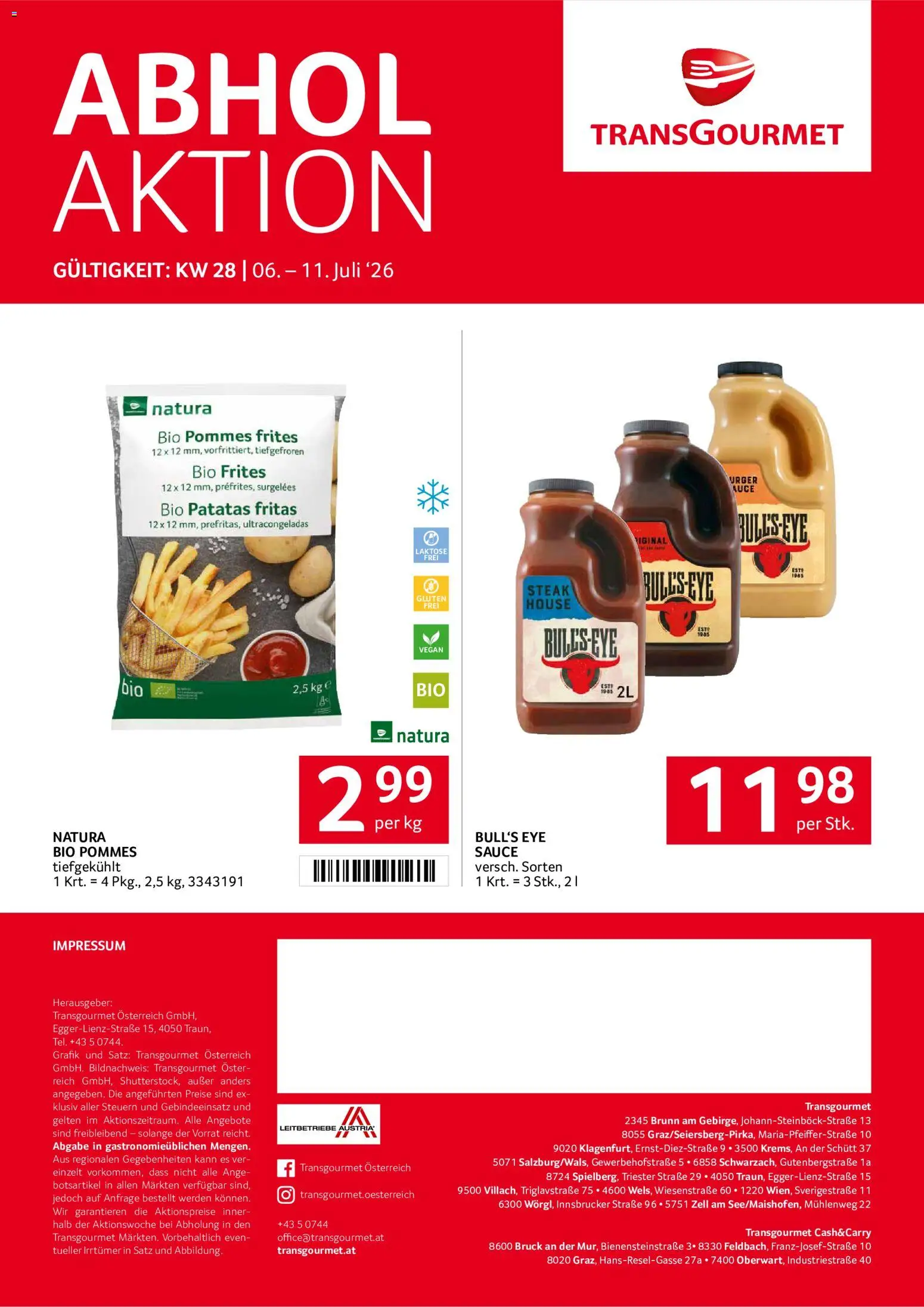 Transgourmet Flugblatt gültig ab 06.07.2026 | Seite: 28