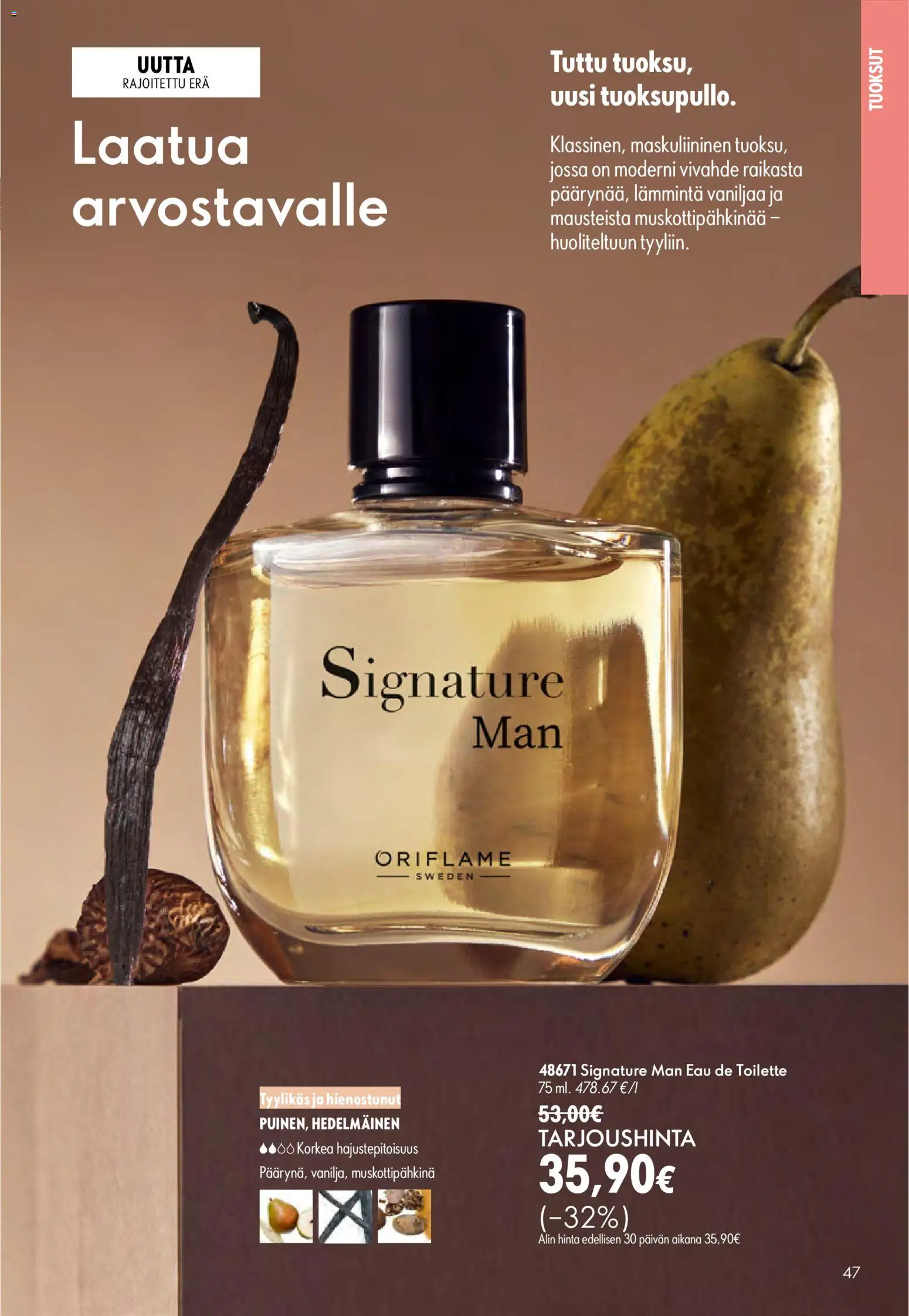 Oriflame - Esite 09 – voimassa 24/06/2026 alkaen | Sivu: 47 | Tuotteet: Eau de toilette