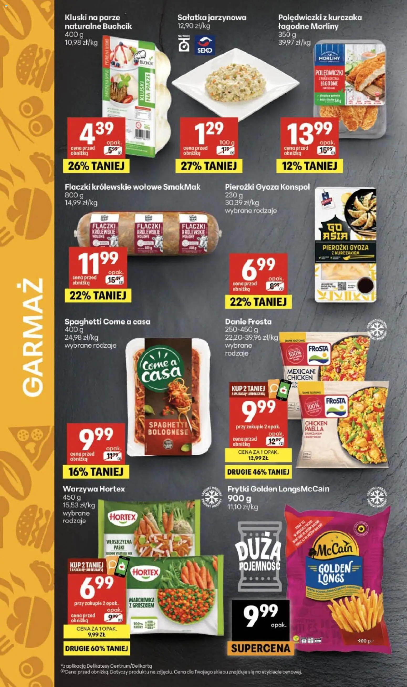 Delikatesy Centrum gazetka od 20.08.2026 | Strona: 18 | Produkty: Frosta, Gyoza, Delikatesy, Paella