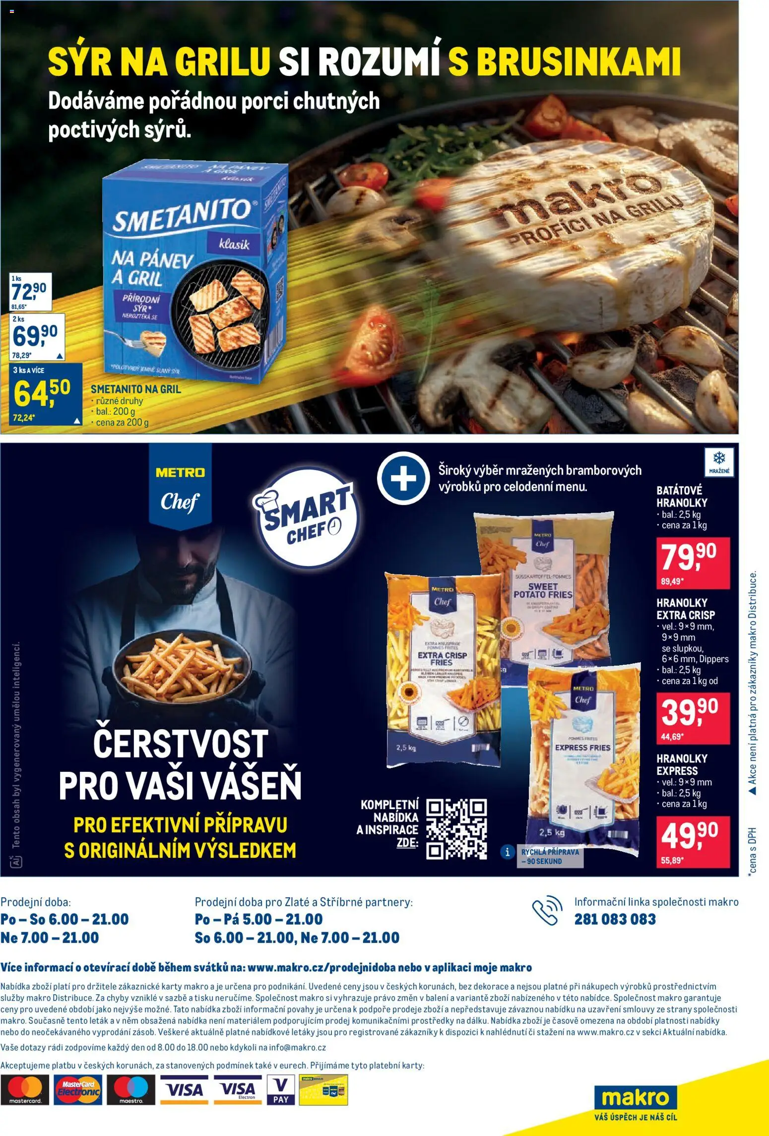 Makro leták - Pro milovníky jídla od 29.07.2026 | Strana: 26 | Produkty: Sýr, Pánev, Hranolky, Karty