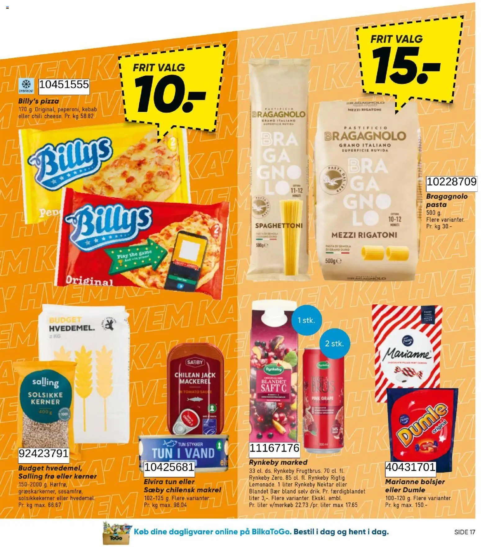 Bilka tilbudsavis – gyldig fra 21/08/2026 | Side: 17 | Produkter: Chili, Solsikkekerner, Pasta, Bolsjer