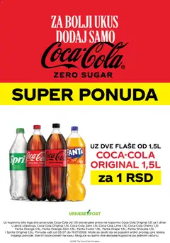Univerexport katalog Coca-Cola - super ponuda - pregled Univerexport kataloga - važi od 05.07.2026