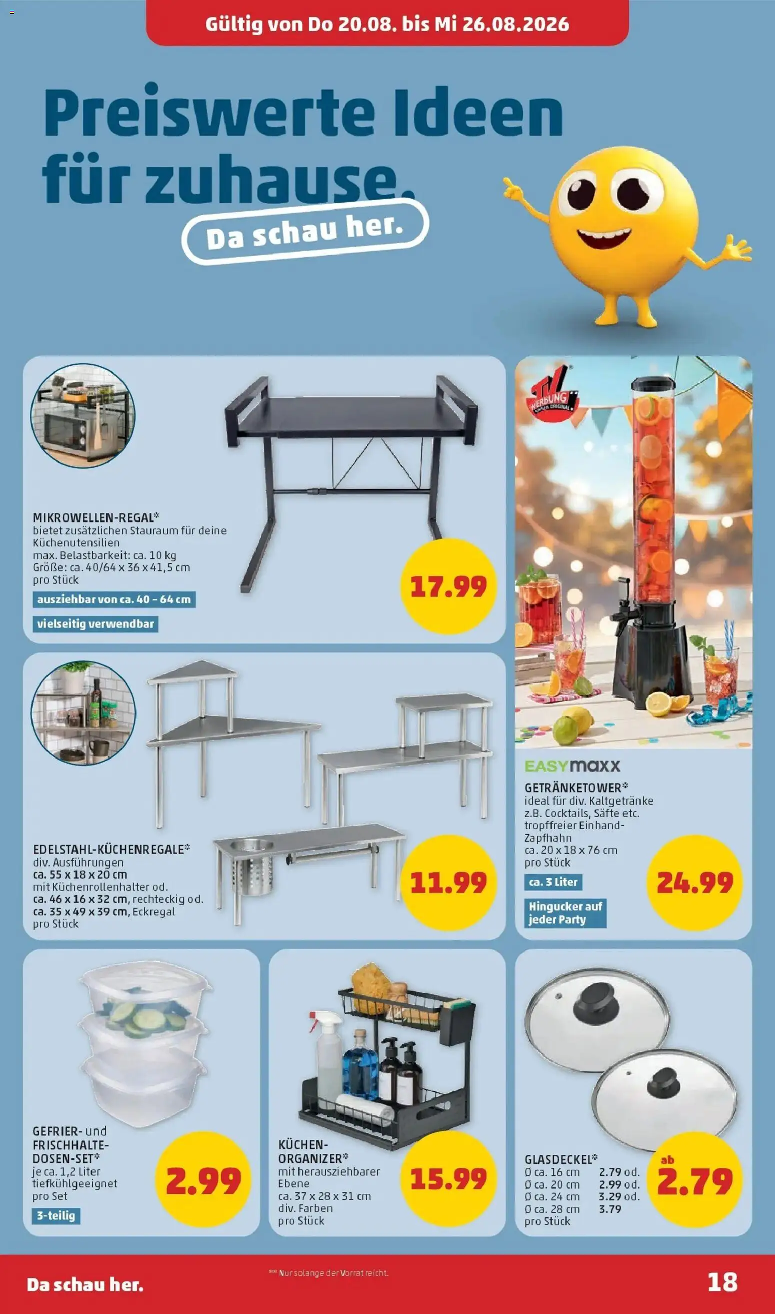 Penny Markt Die ganze Woche sparen ab (20.08.2026) - Angebote, Prospekt | Seite: 18