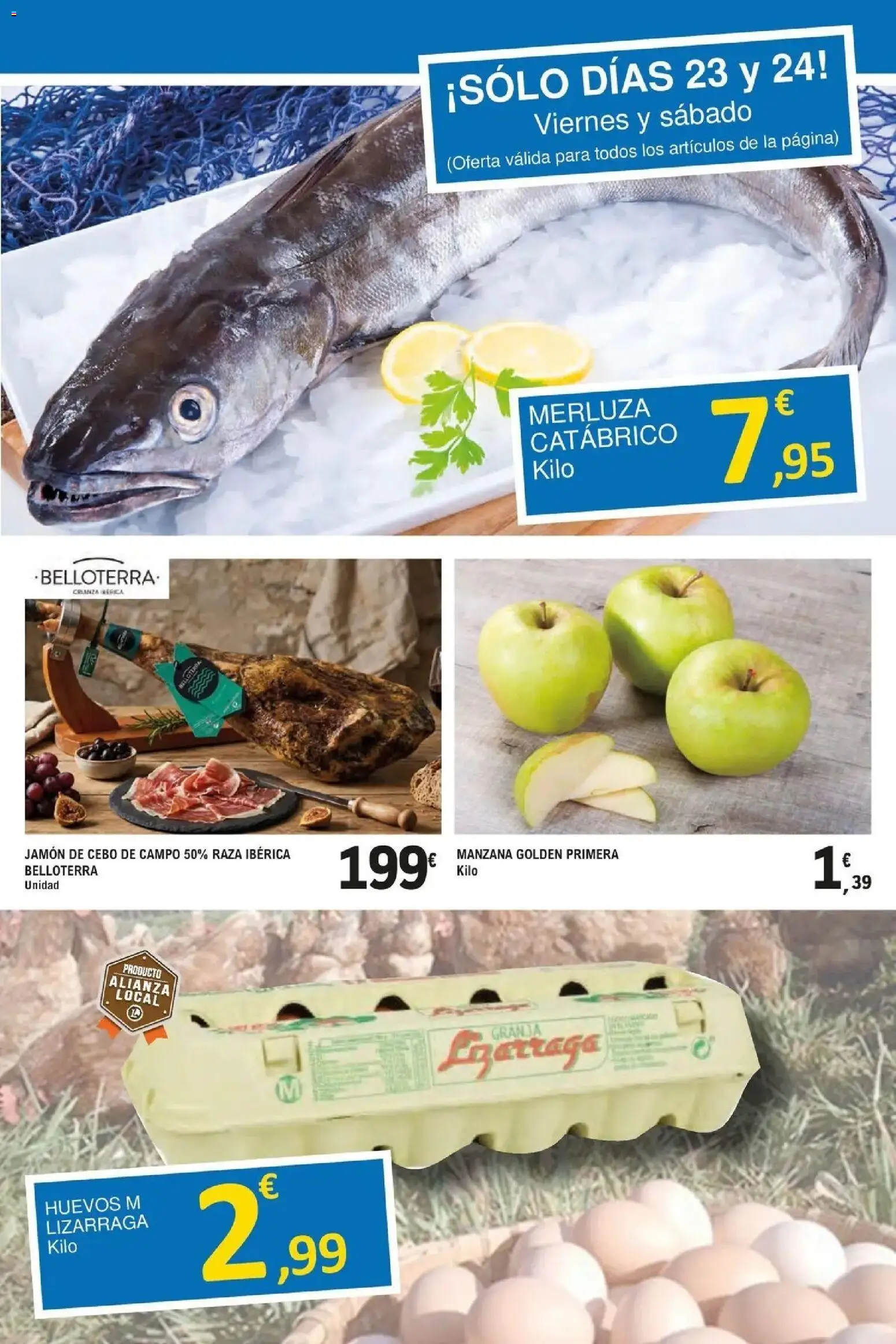 E.Leclerc Alianzas Locales 21/10/2026 - 07/11/2026 | Página: 15 | Productos: Huevos, Jamón, Manzana, Huevos M