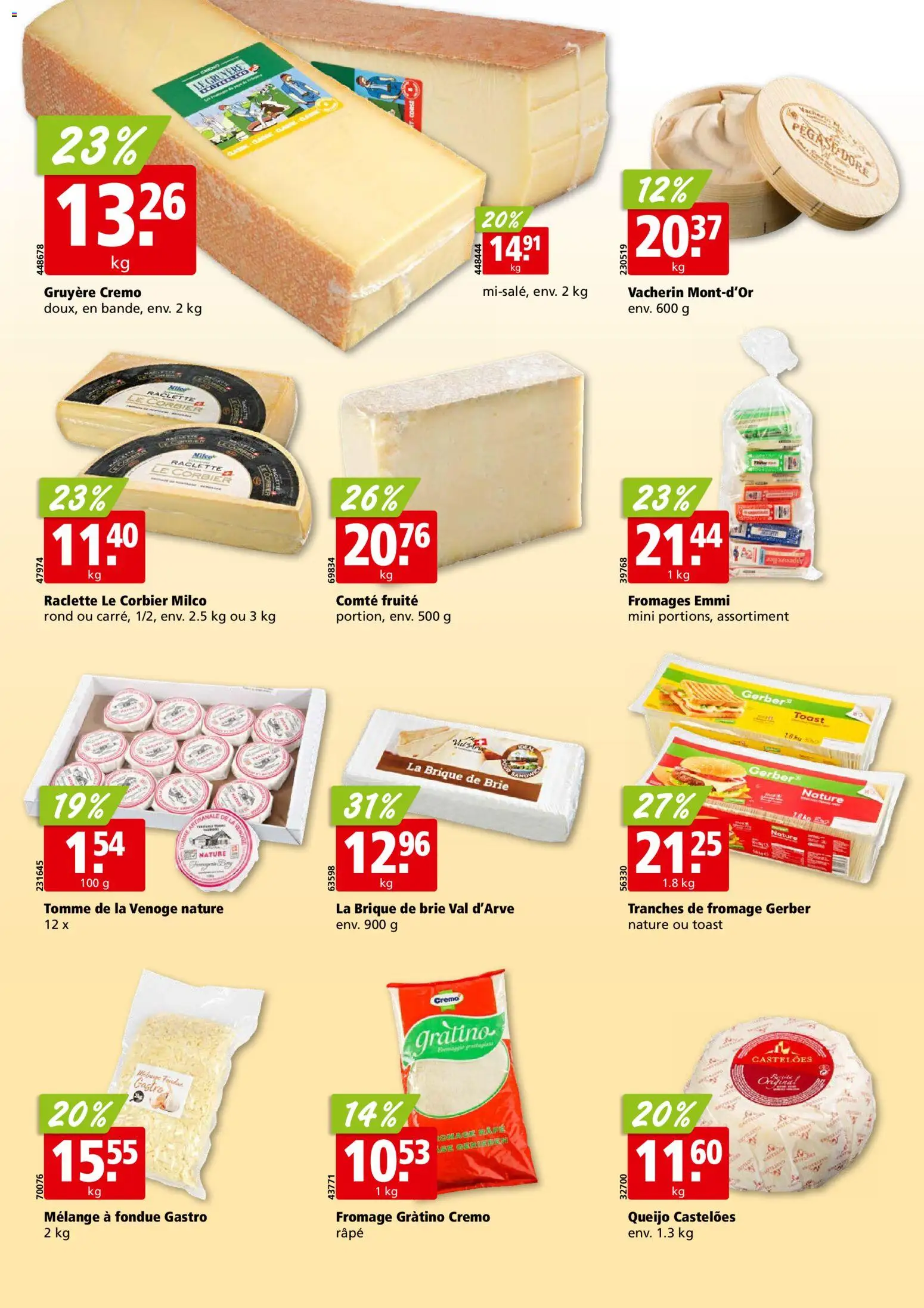 Aligro aktionen Chavannes, Matran, Genève, Sion – gültig ab 26.10.2026 | Seite: 20 | Produkte: Raclette, Fondue