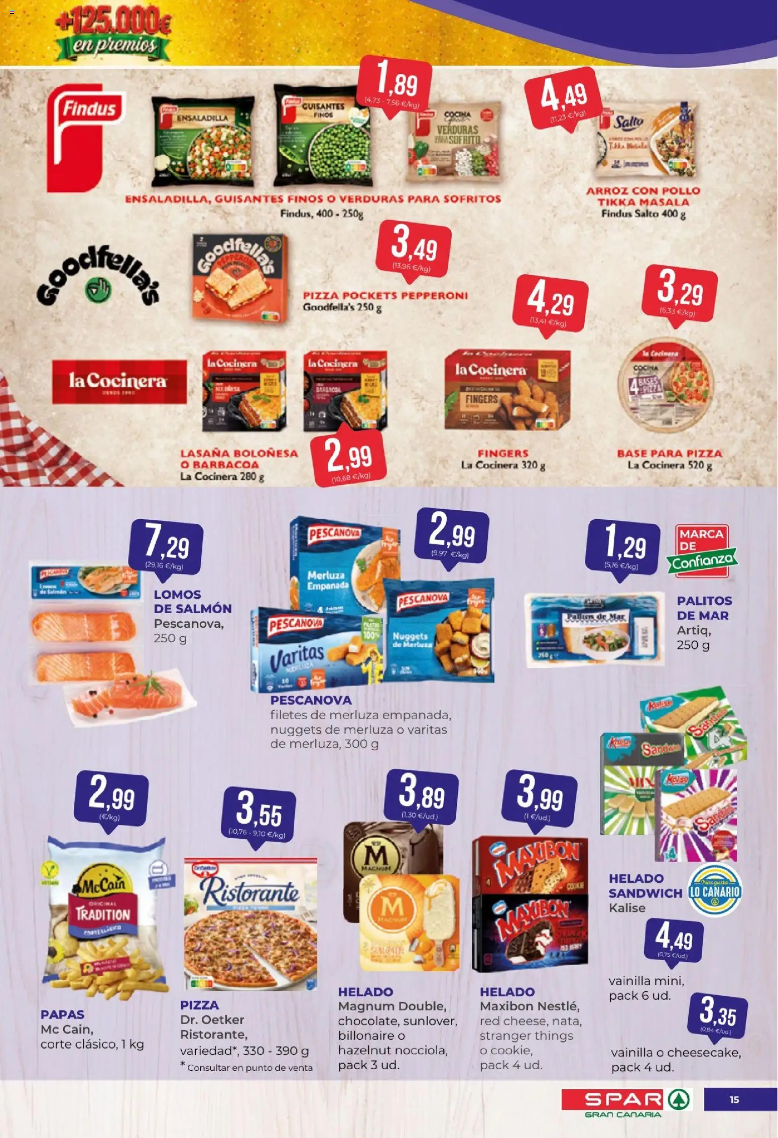 Spar - folleto │ válido desde el 16/10/2026 | Página: 15 | Productos: Pizza, Vainilla, Magnum, Lasaña