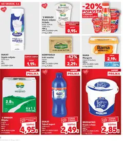 Kaufland HR akciós újság - amely érvényes a következő dátumtól: 03.06.2026 | Oldal: 8 | Termékek: Kefir, Margarin, Rama
