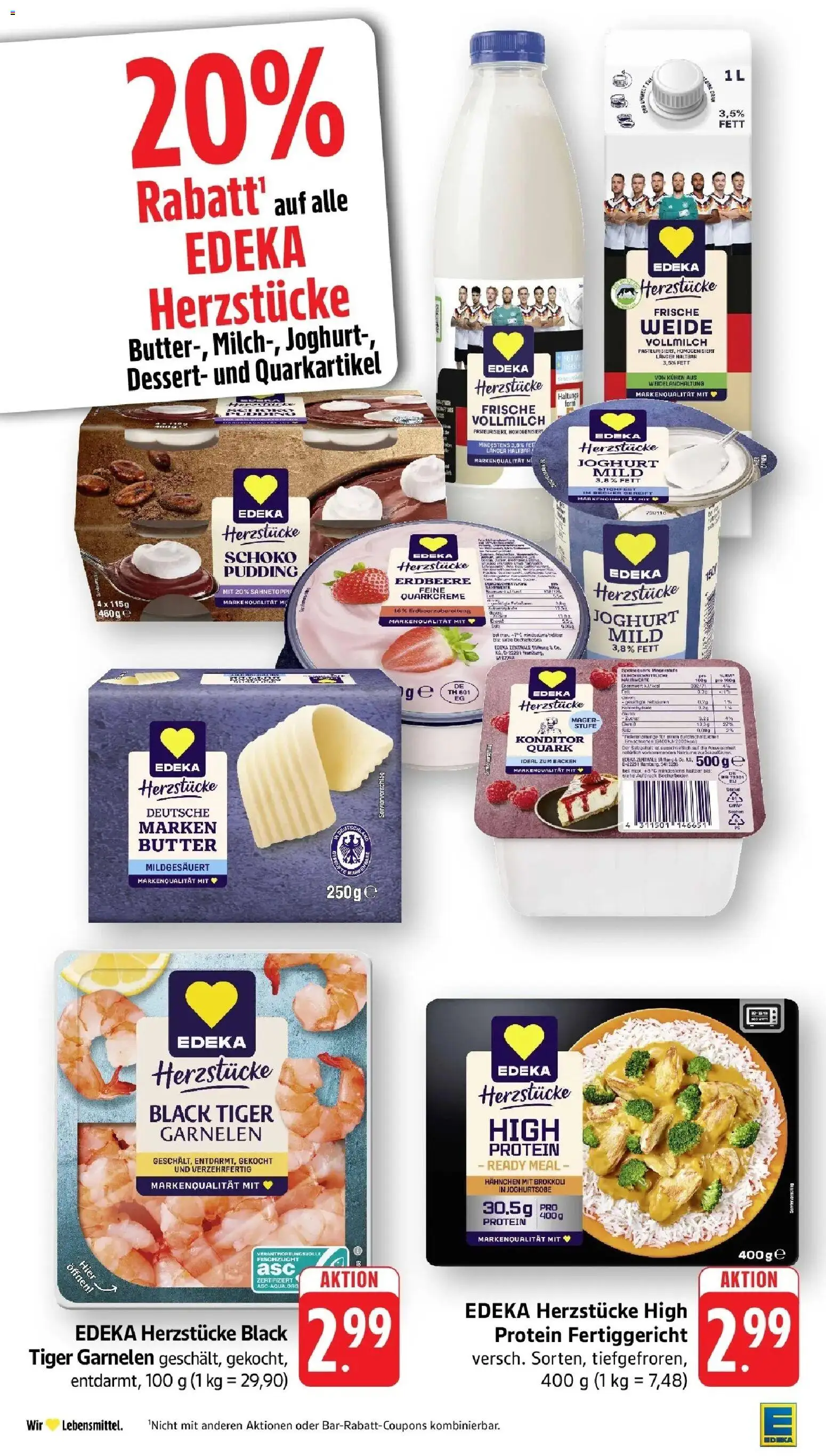 Edeka prospekt Bitburg – gültig ab 01.06.2026 | Seite: 14 | Produkte: Hahnchen, Butter, Joghurt, Pudding